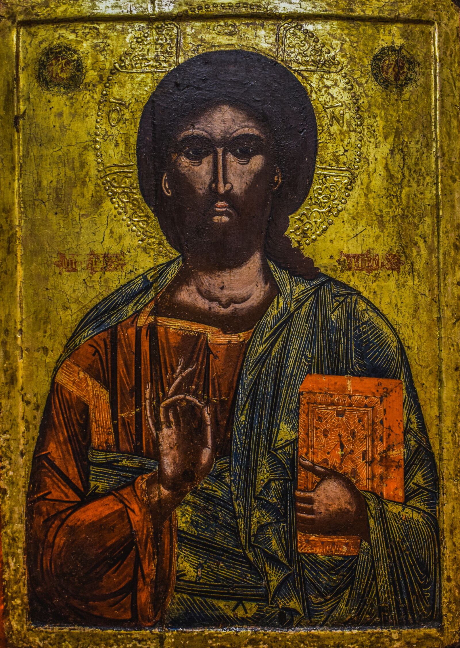 Nikon D3300 sample photo. Christ pantokrator, icon, wooden photography
