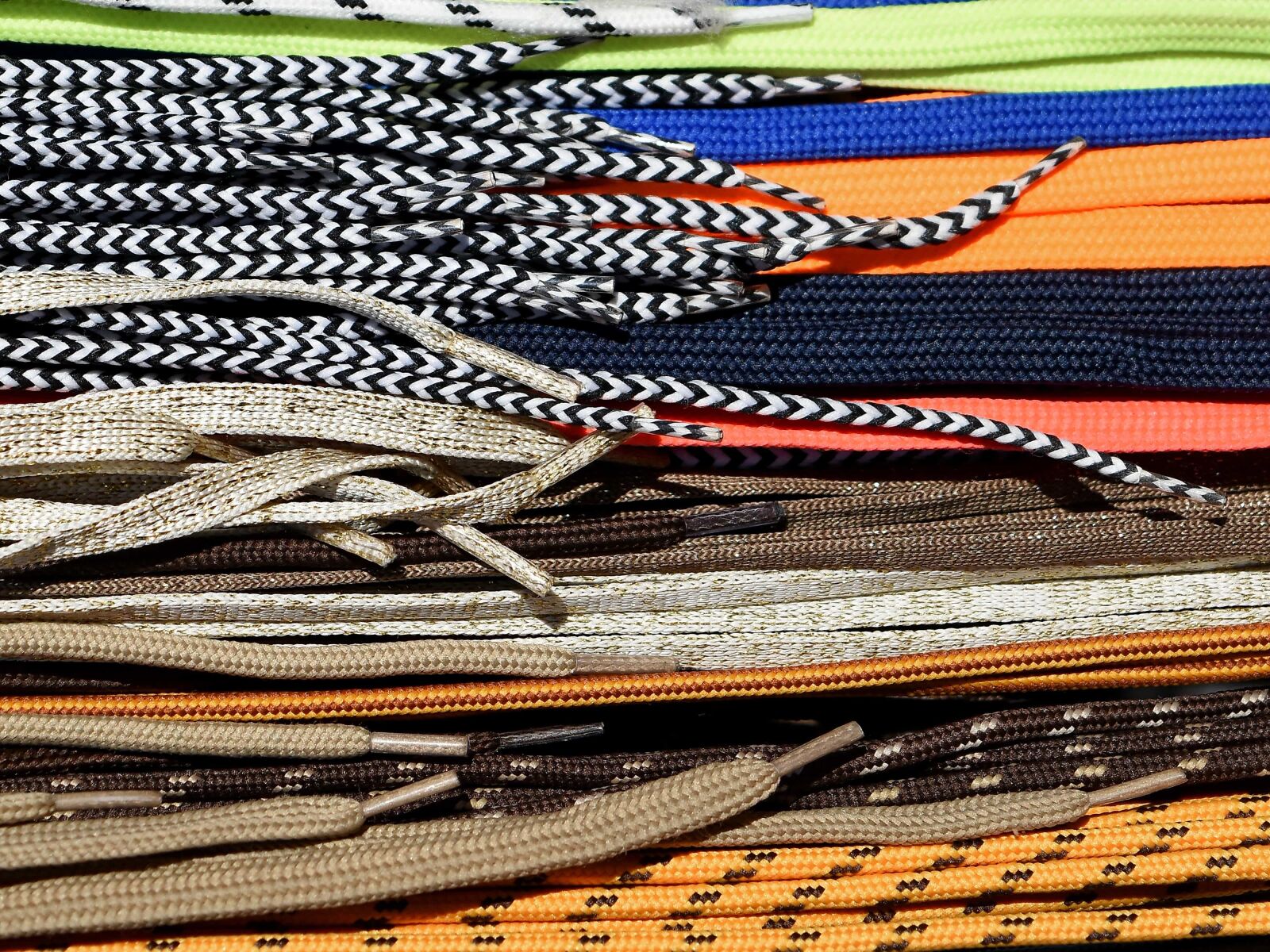 Nikon D5500 sample photo. Colourful, cotton, shoelace, texture photography