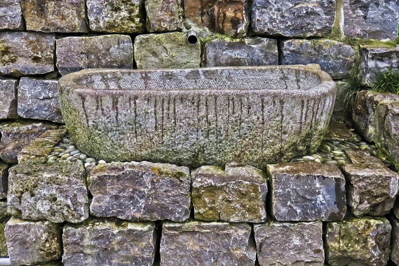 Canon PowerShot SX710 HS sample photo. Fountain, quarry stone, water photography