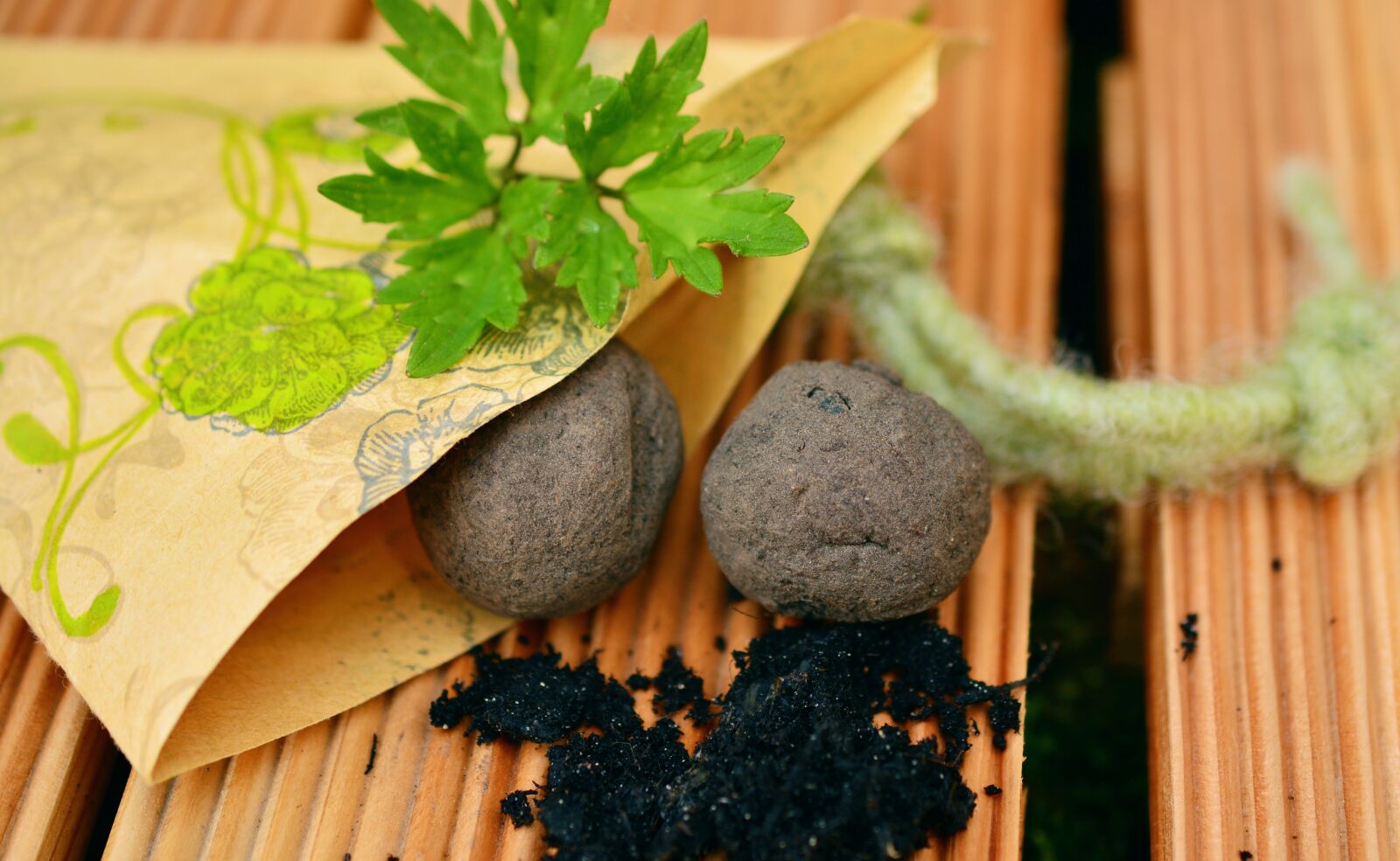 Nikon D5200 sample photo. Seed bombs, seed balls photography
