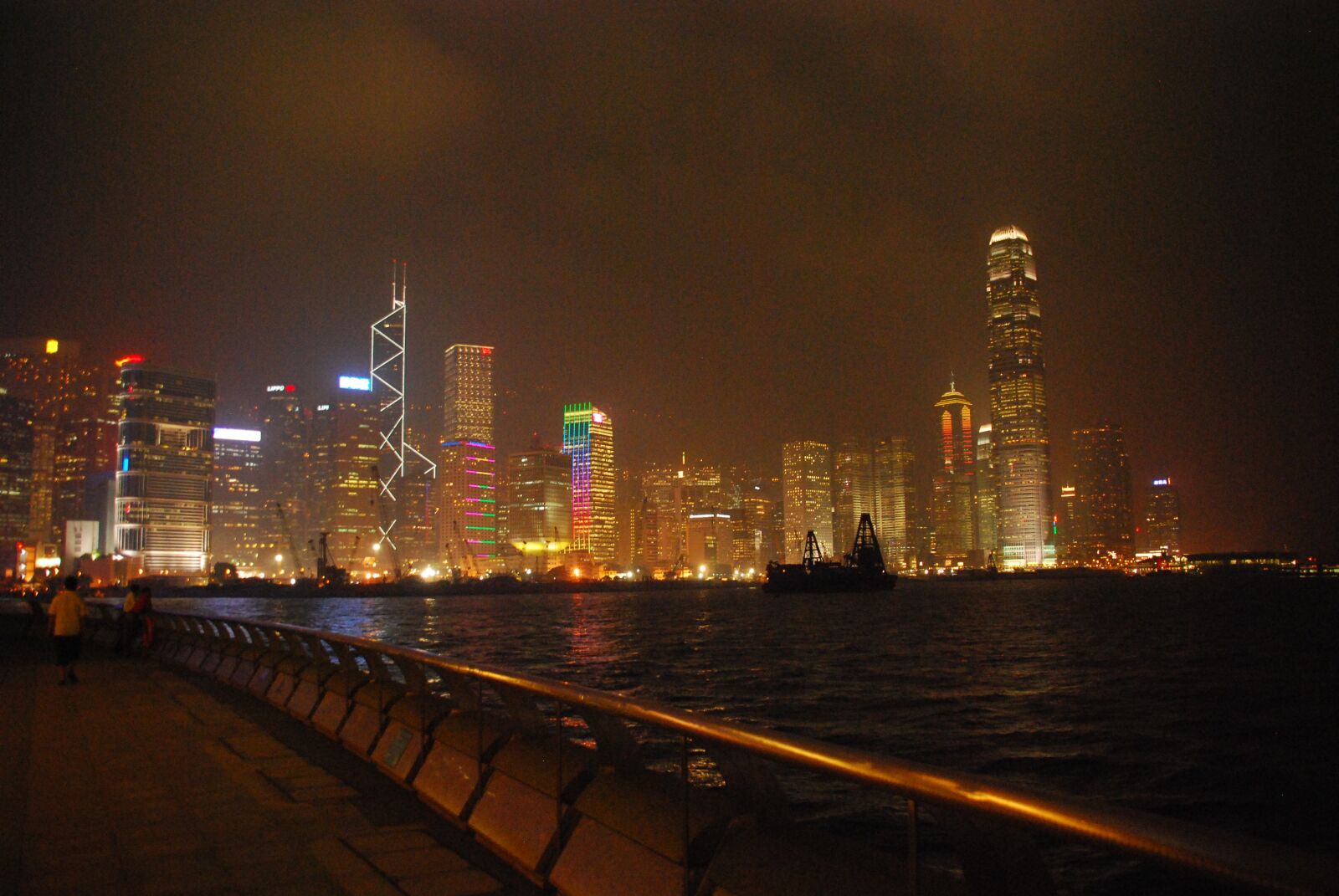 Nikon D80 sample photo. Night, hong kong, buildings photography