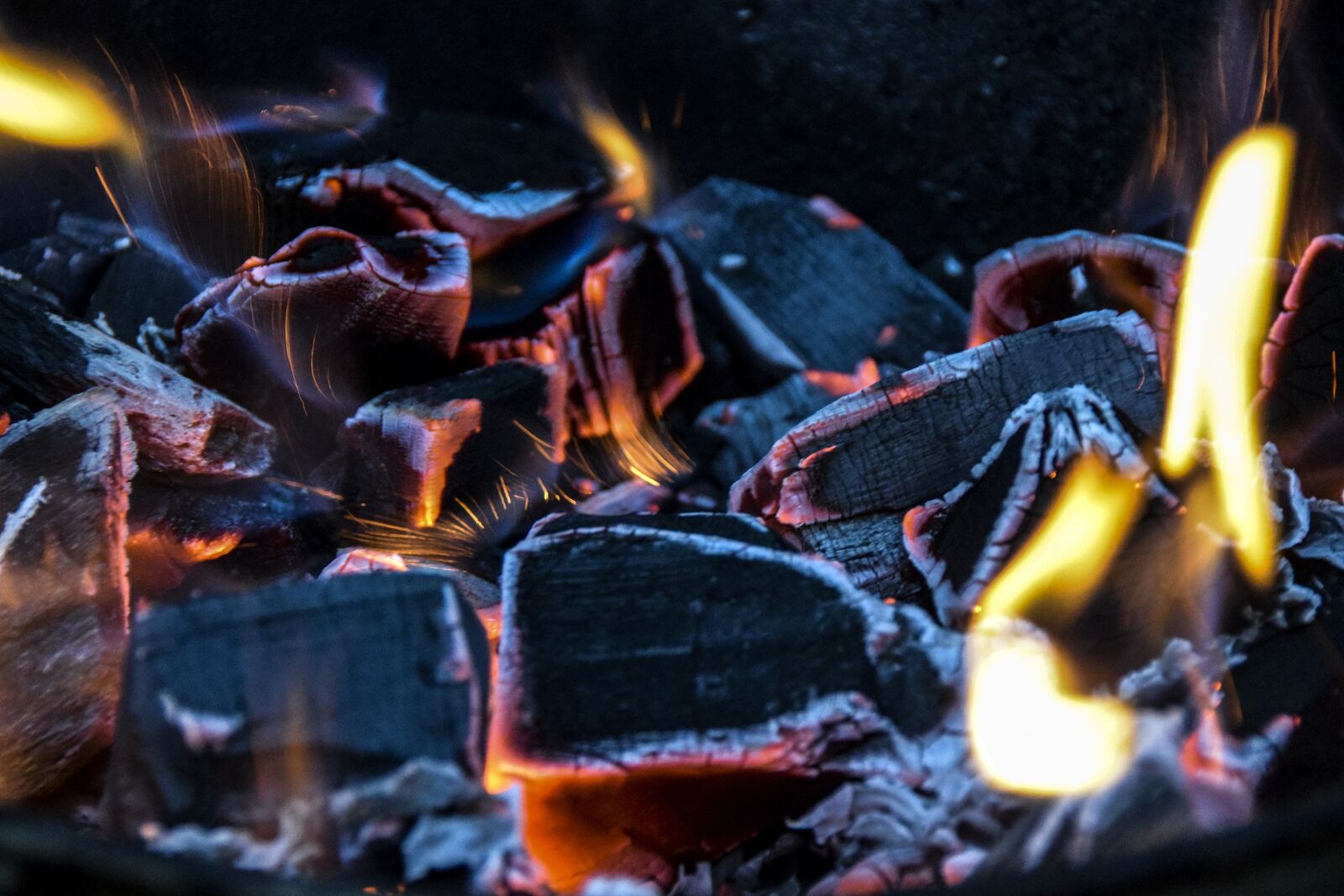 Nikon D5300 sample photo. Coal, fire, ash photography