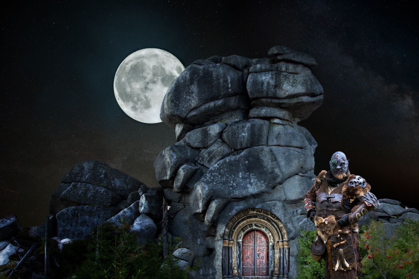 Nikon D7200 sample photo. Troll castle, fantasy, mystical photography