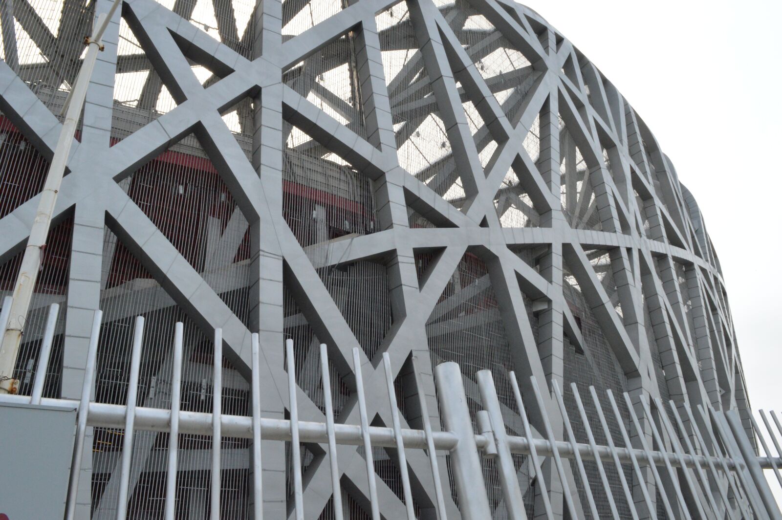 Nikon D3200 sample photo. Metal, birdcage, stadium photography