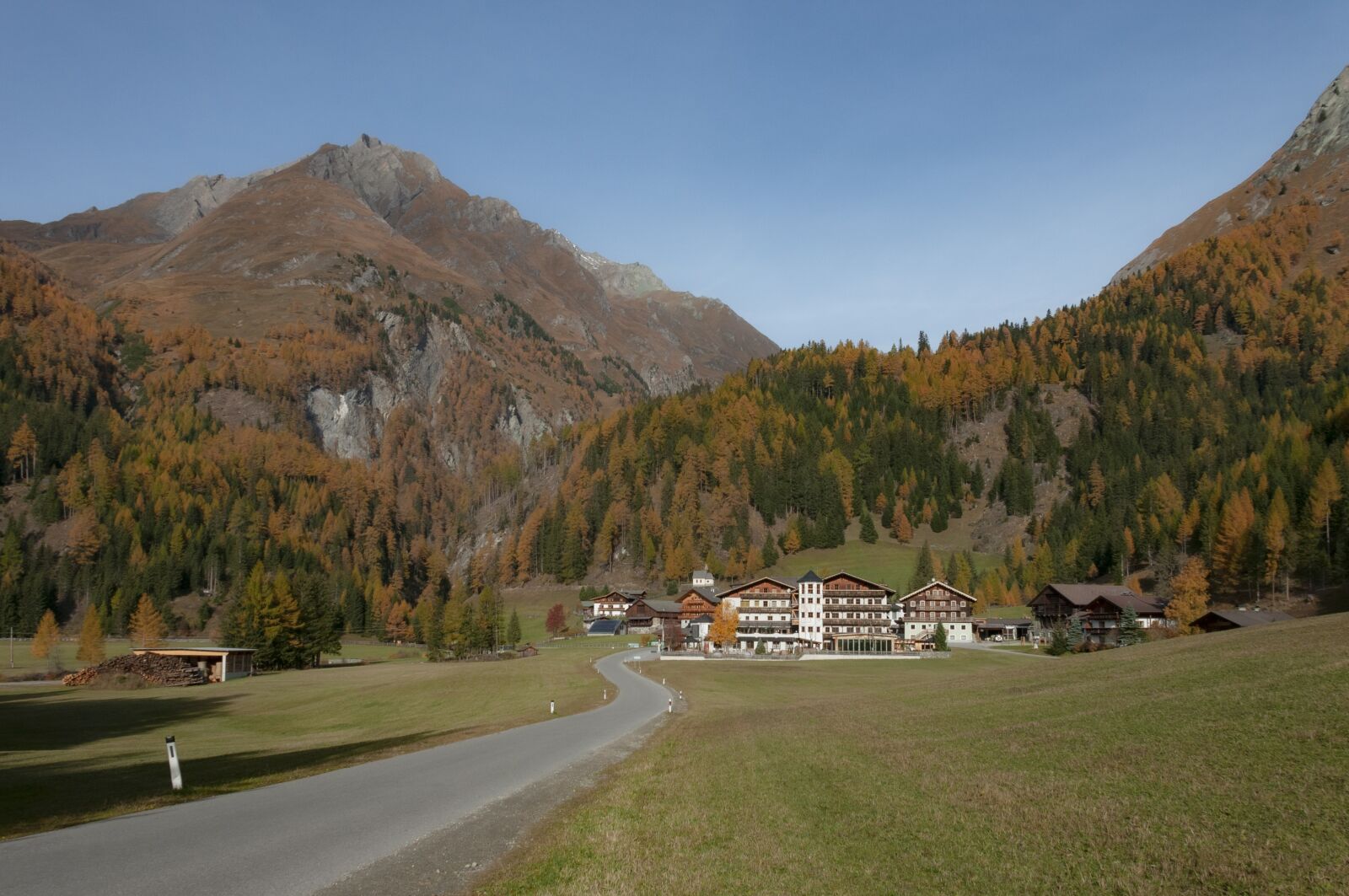 Nikon D300S sample photo. Road, alps, mountain photography