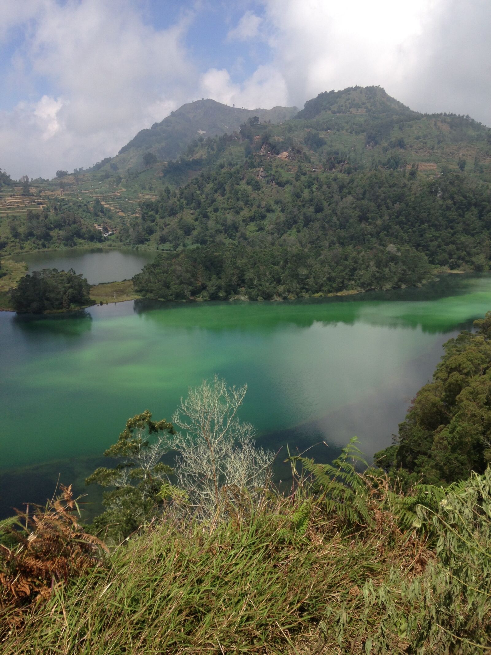 iPhone 5c back camera 4.12mm f/2.4 sample photo. Volcanic lake, java, indonesia photography