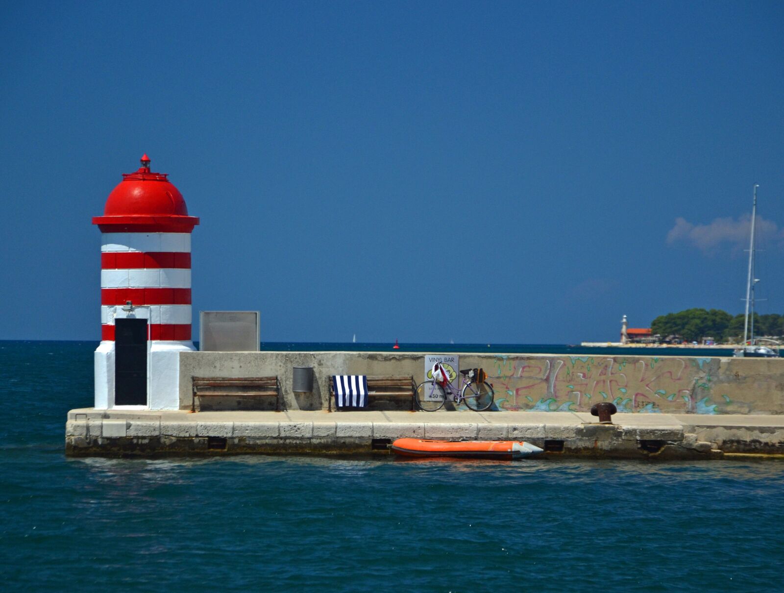 Nikon D3100 sample photo. Zadar, lighthouse, croatia photography