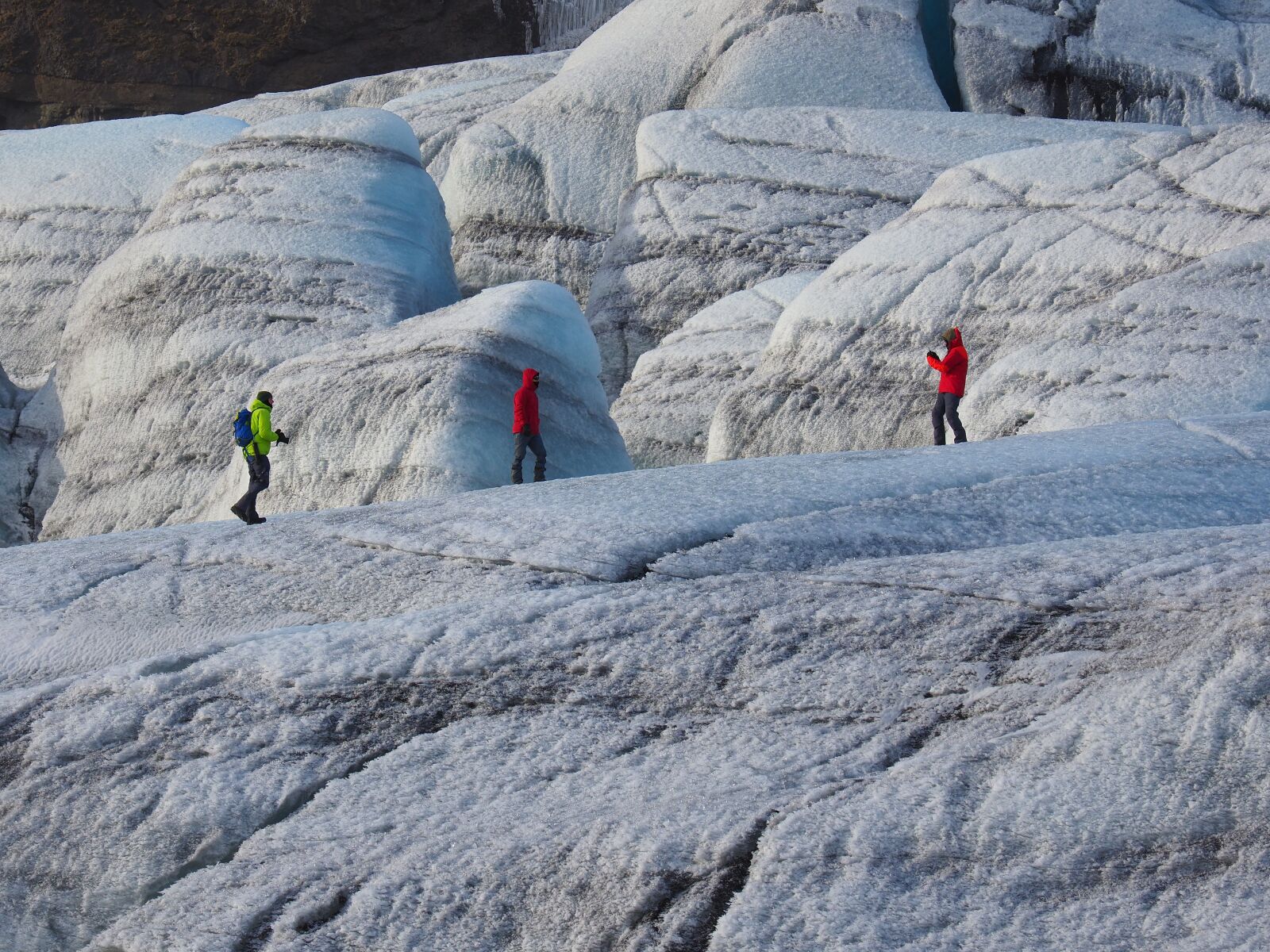 Olympus M.Zuiko Digital ED 12-100mm F4.0 IS Pro sample photo. Glacier hike, icefall, skaftafellsj photography