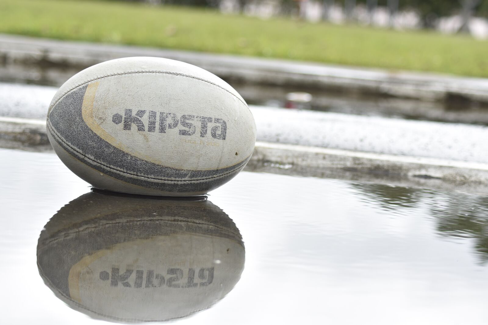 Nikon D3400 sample photo. Rugby, ball, water photography