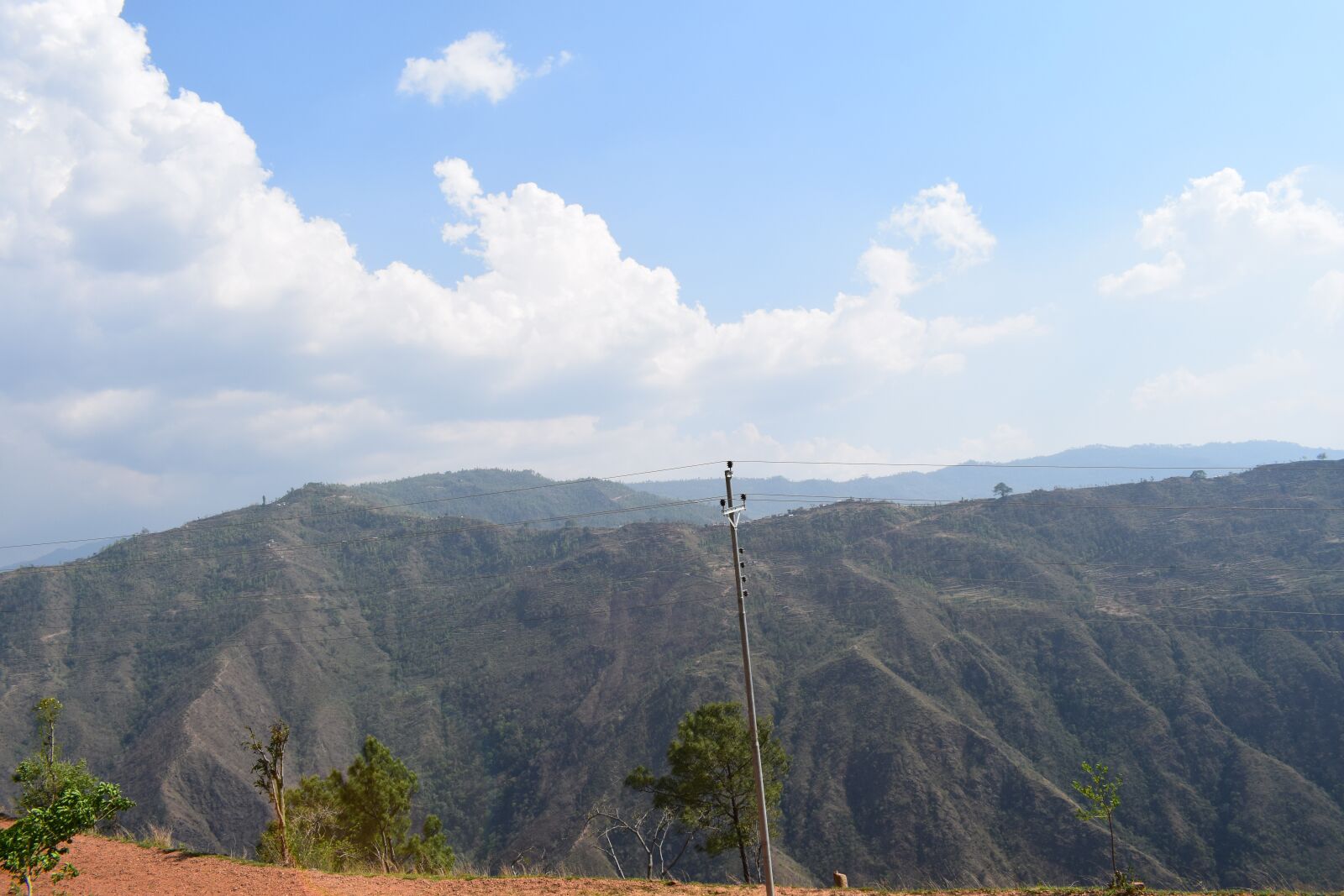 Nikon D5300 sample photo. Hill, with blue sky photography