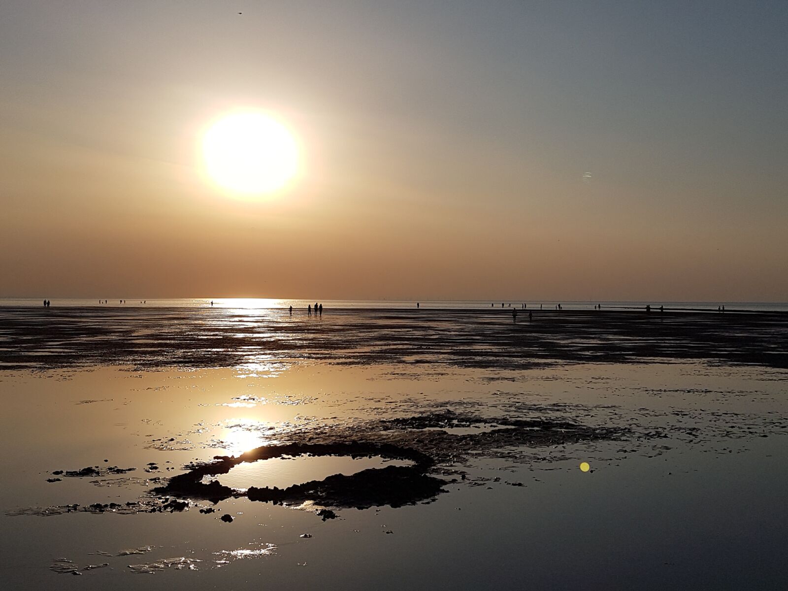 Samsung Galaxy S7 Edge sample photo. Wadden sea, sunset, sea photography