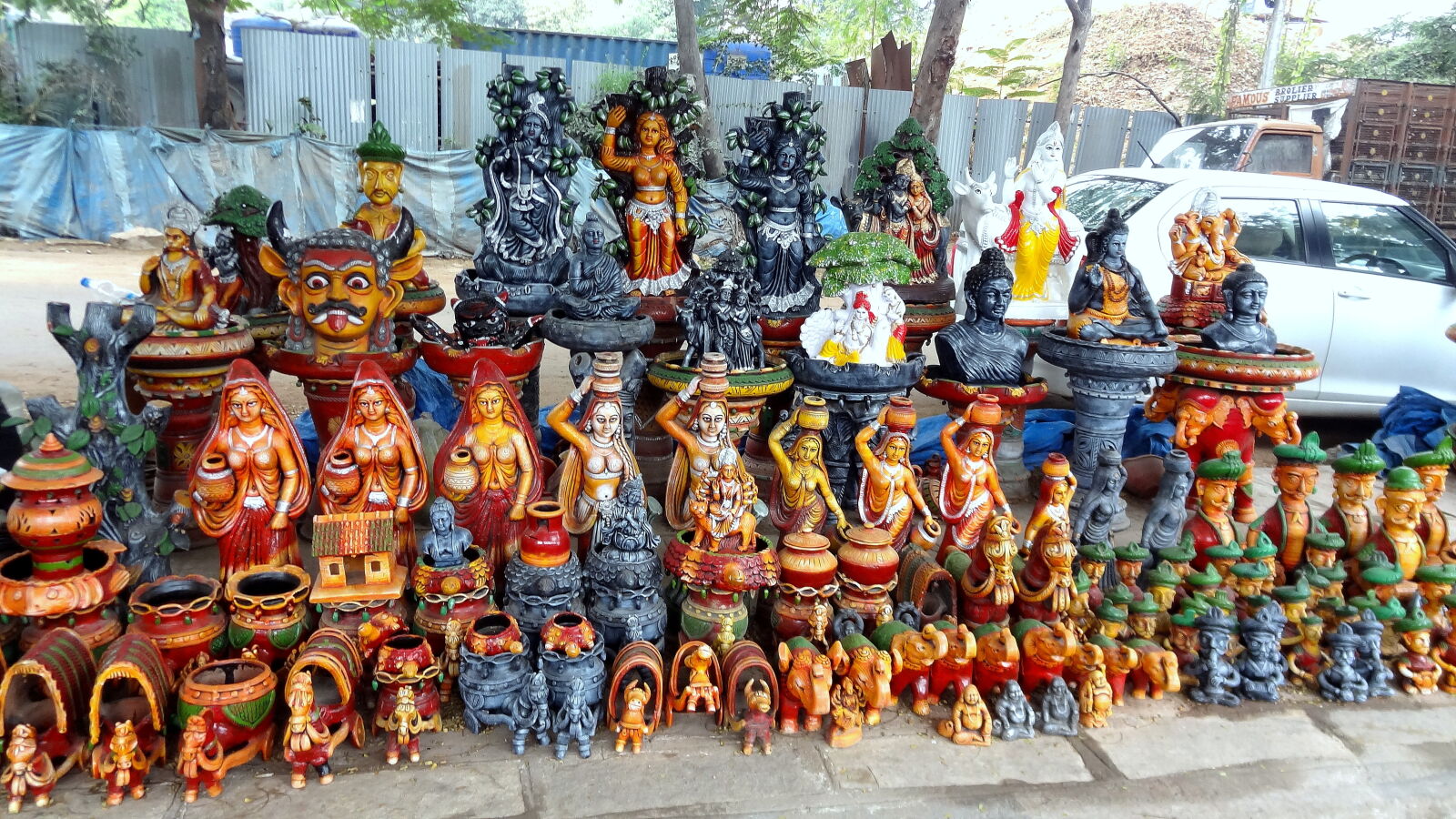 Sony Cyber-shot DSC-HX9V sample photo. Close, up, of, statues photography
