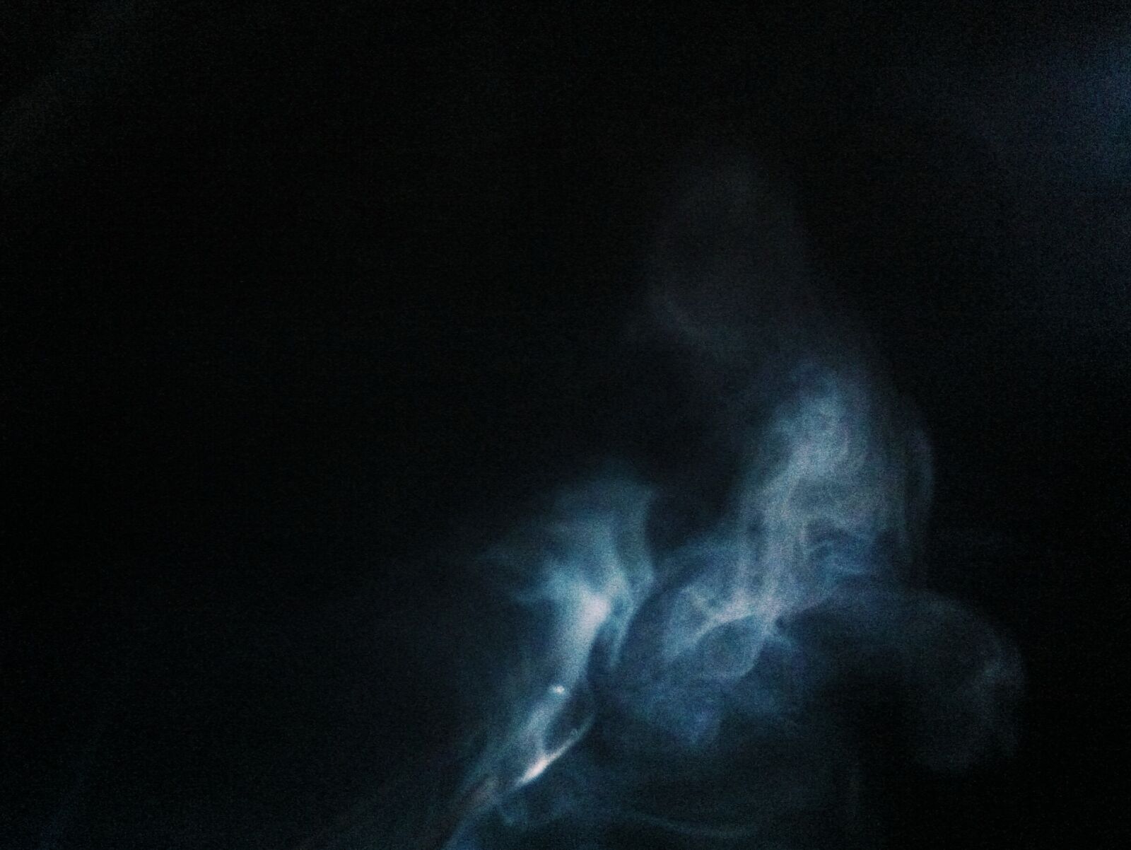 iPhone 4 back camera 3.85mm f/2.8 sample photo. Black, blue, dark, smoke photography