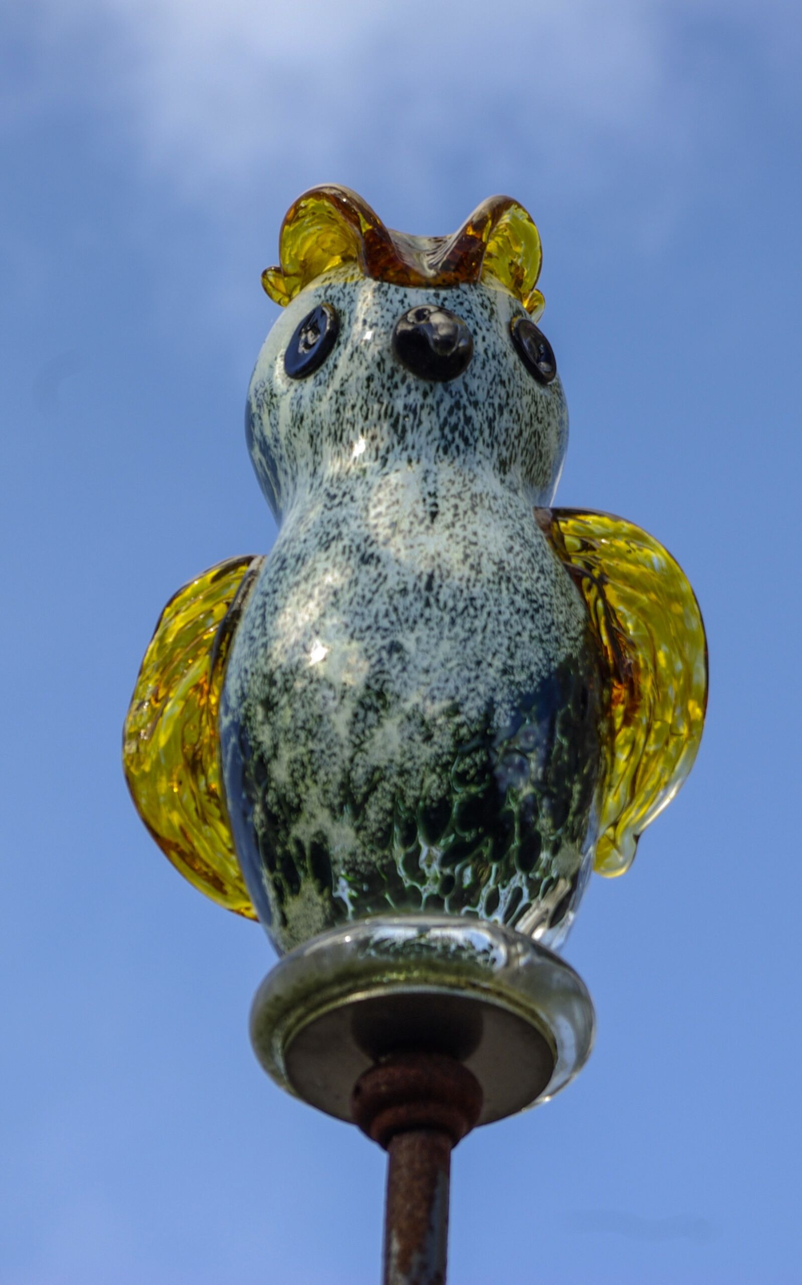 Samsung GX-10 sample photo. Glass owl, art, figure photography