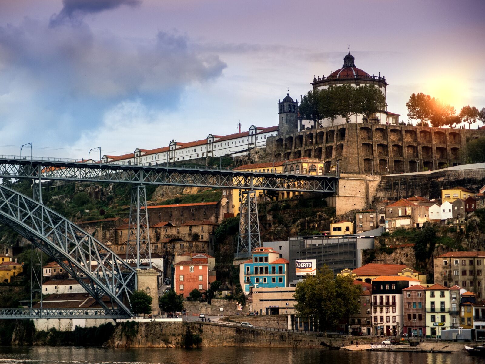 Olympus XZ-1 sample photo. Porto, sunset, dusk photography