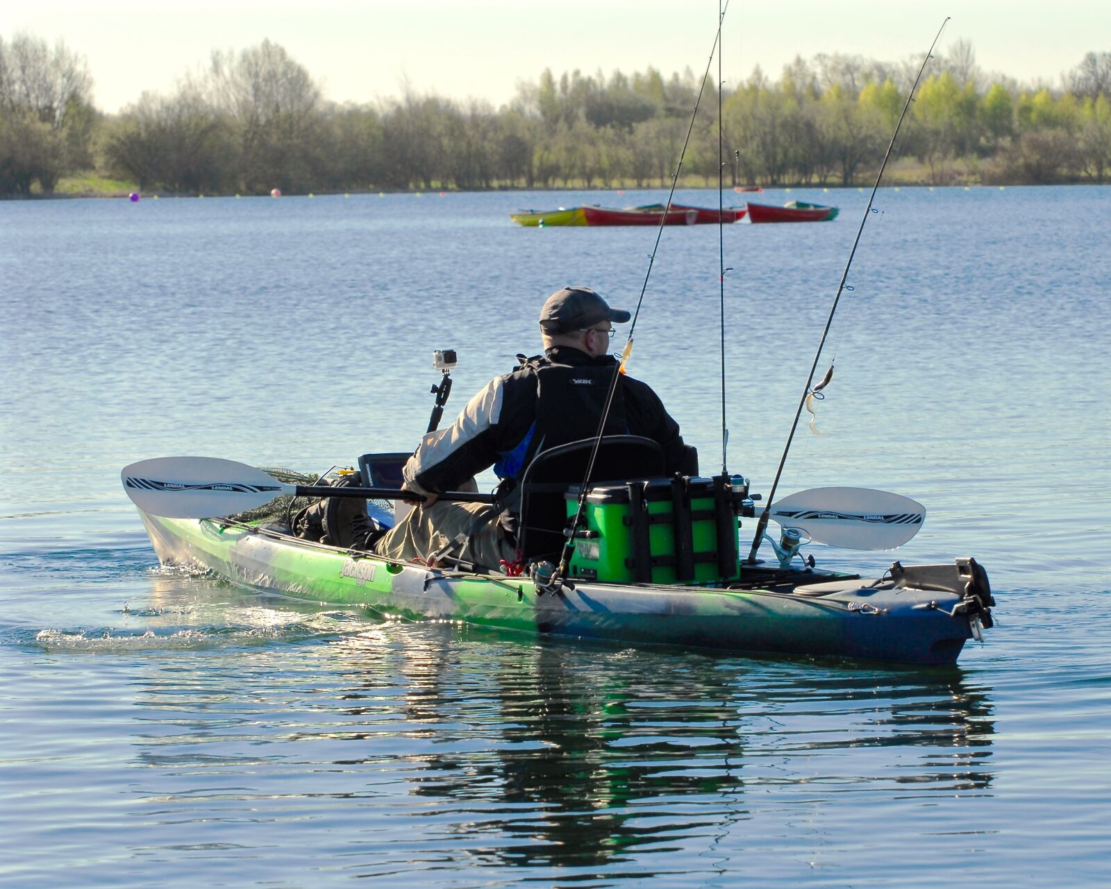 Nikon D200 sample photo. Kayak, fishing, fisherman photography