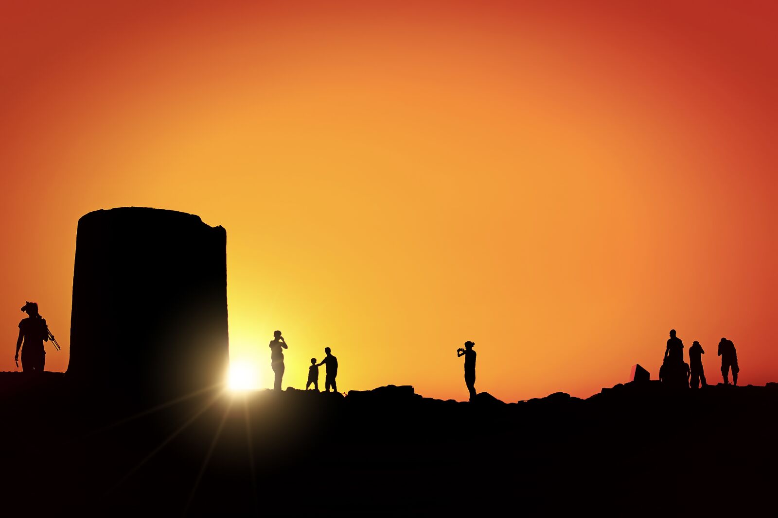 Nikon D3S sample photo. Sunset, silhouette, sky photography