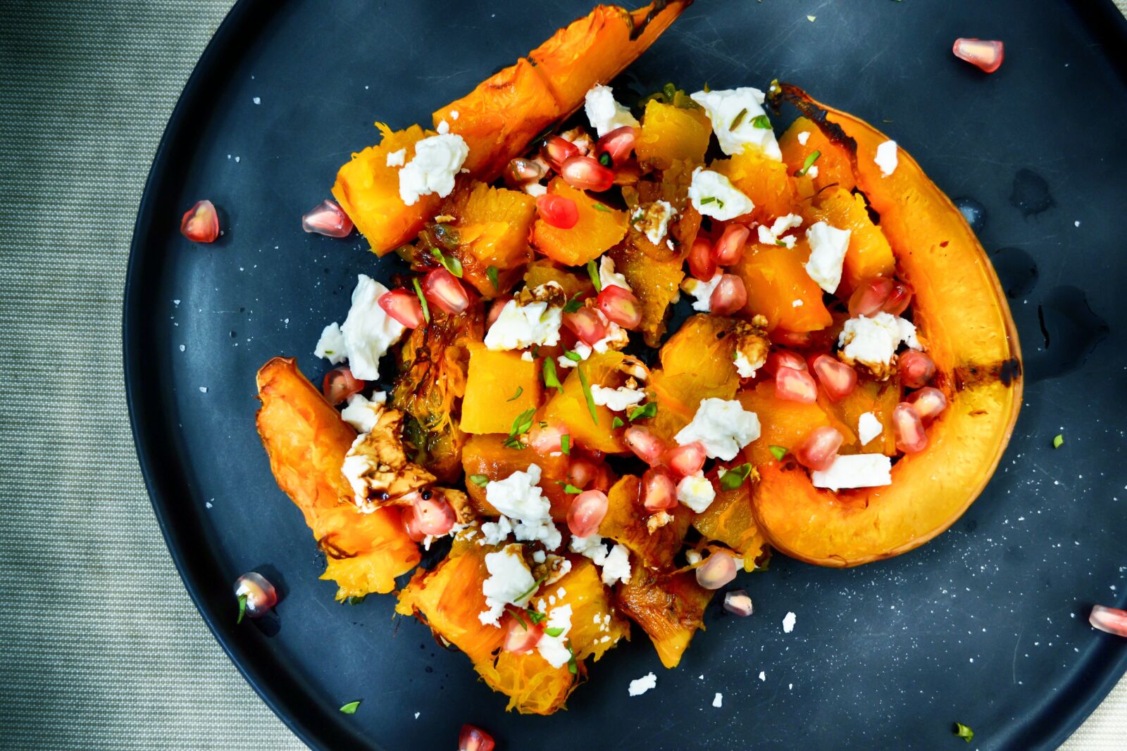 Nikon D3100 sample photo. Pumpkin, sweet potato, salad photography
