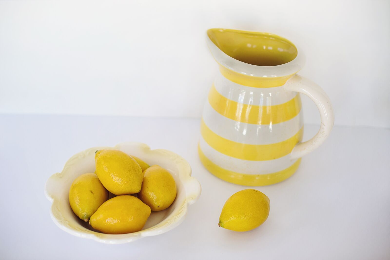 Canon EF 50mm F1.4 USM sample photo. Lemons, copy space, food photography