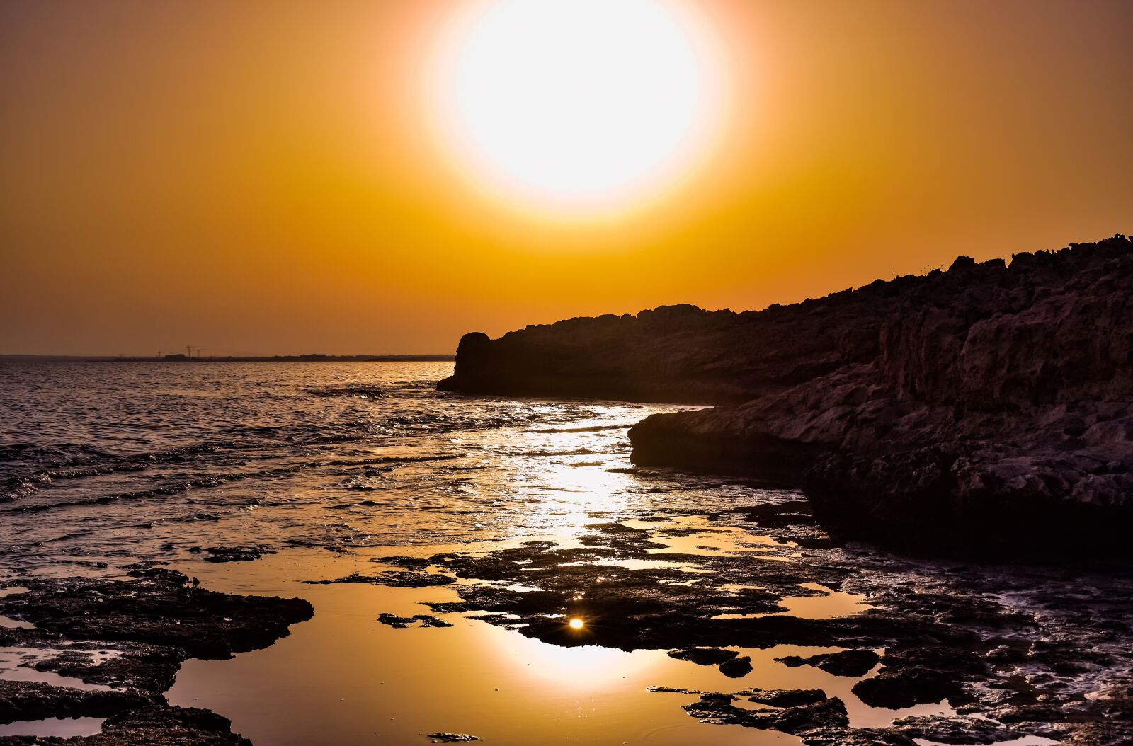 Nikon D3300 sample photo. Sunset, rocky coast, sea photography