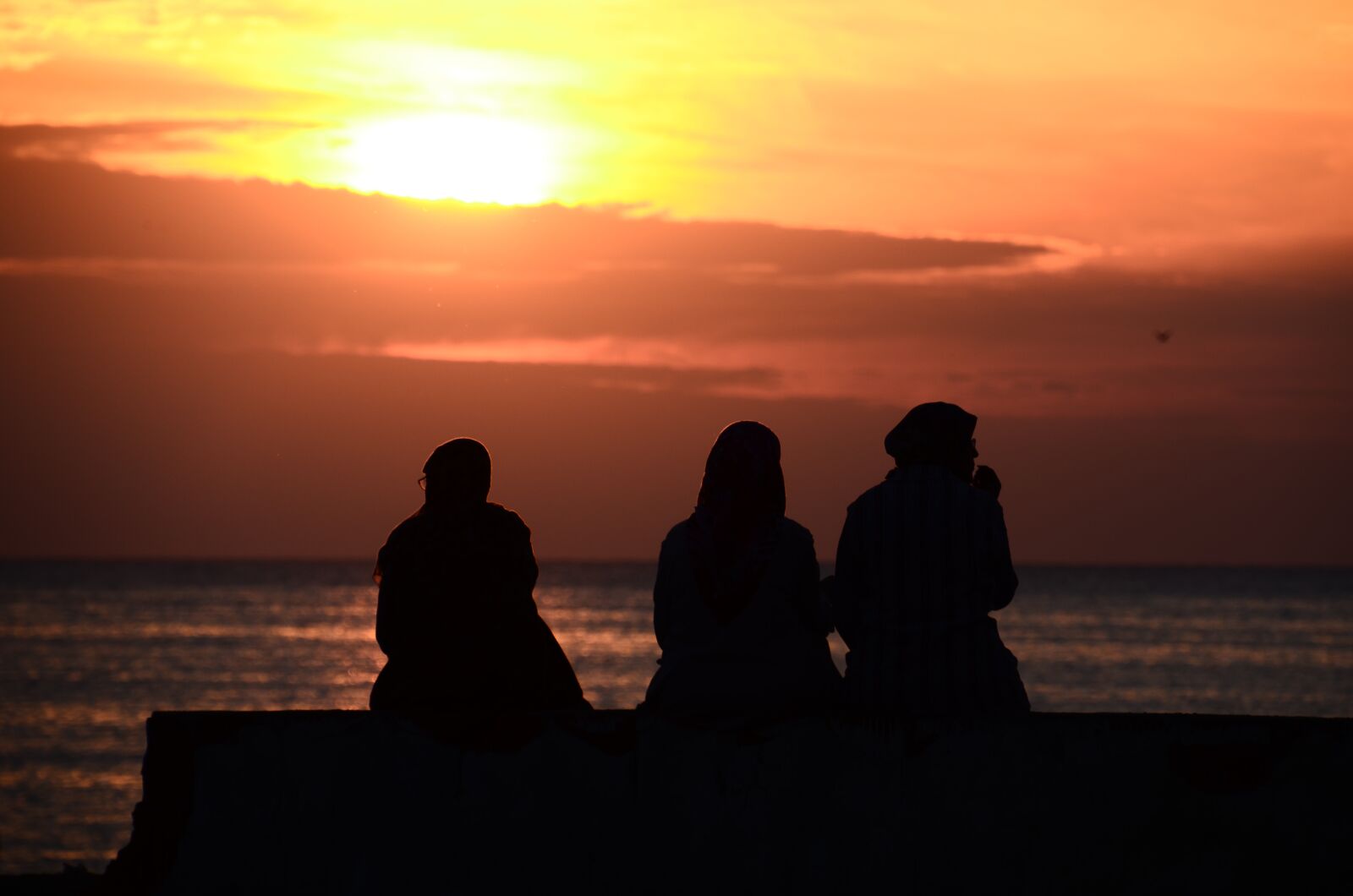 Nikon D7000 sample photo. Black sea, sunset, women photography