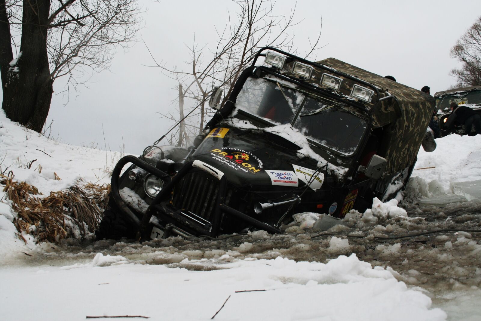 Canon EOS 350D (EOS Digital Rebel XT / EOS Kiss Digital N) sample photo. Jeep, 4x4, winter photography
