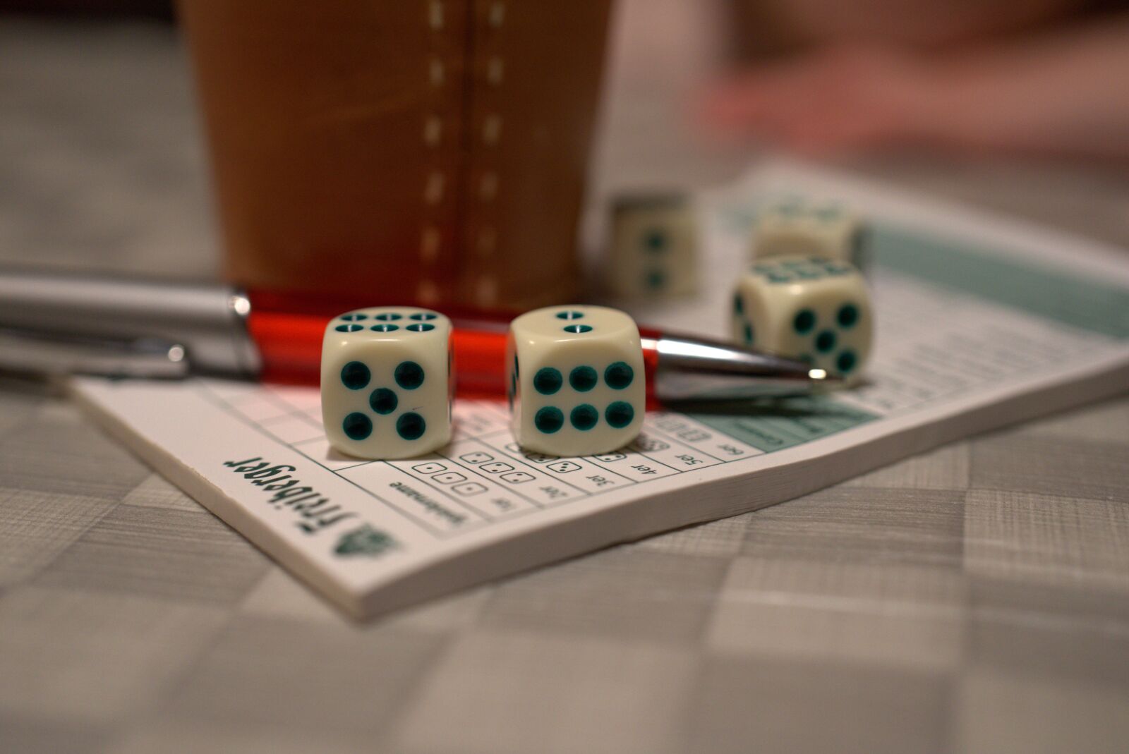 Sony FE 50mm F2.8 Macro sample photo. Yahtzee, yatzy, play photography