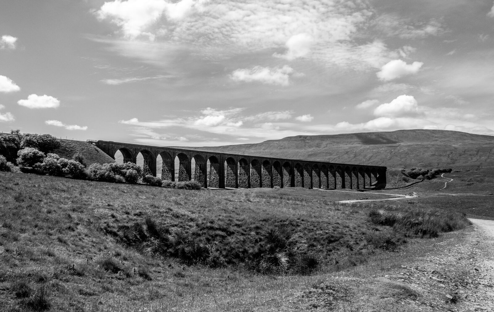 Nikon D3200 sample photo. Ribblehead, viaduct, railway photography