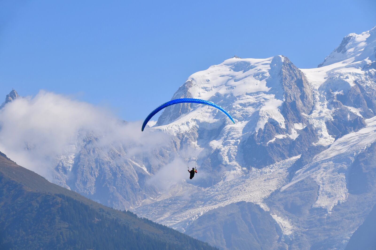 Nikon D5600 sample photo. Paragliding, paraglider, mountains photography