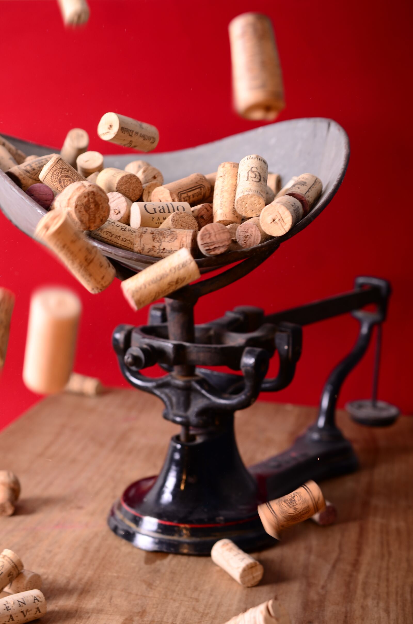 Nikon D7000 sample photo. Wine, corks photography