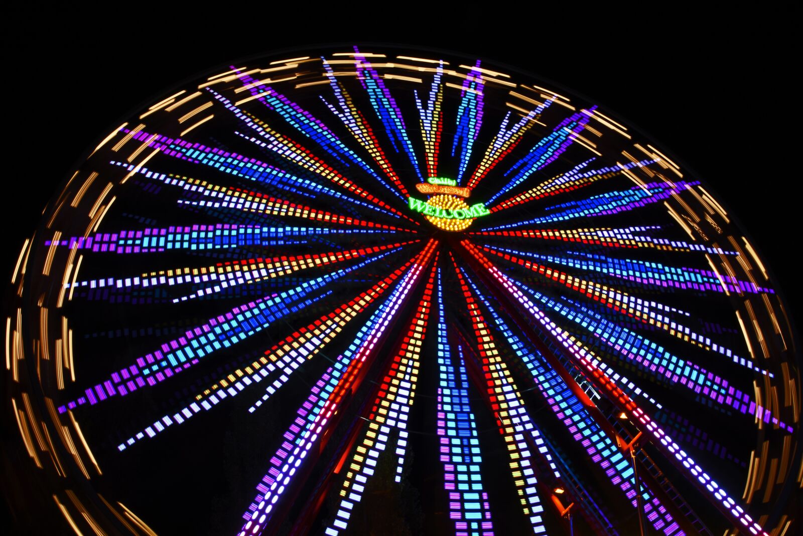 Nikon D7100 sample photo. Ferris wheel, fair, hustle photography