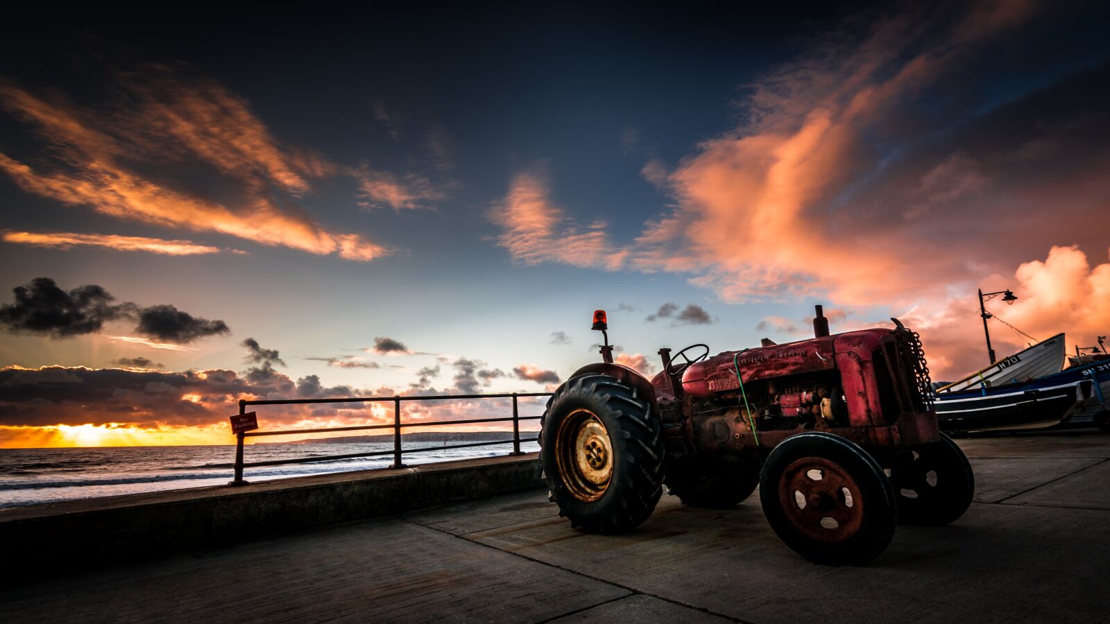 Tokina AT-X Pro 11-16mm F2.8 DX II sample photo. Tractor, fordson, sunrise photography
