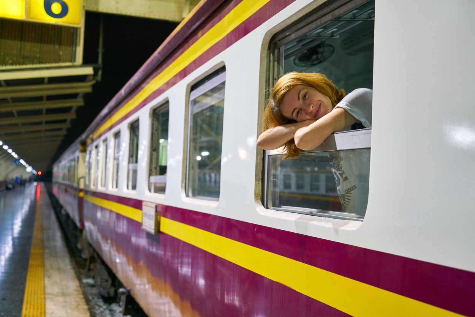 Sony a7R II sample photo. Train, trip, go photography