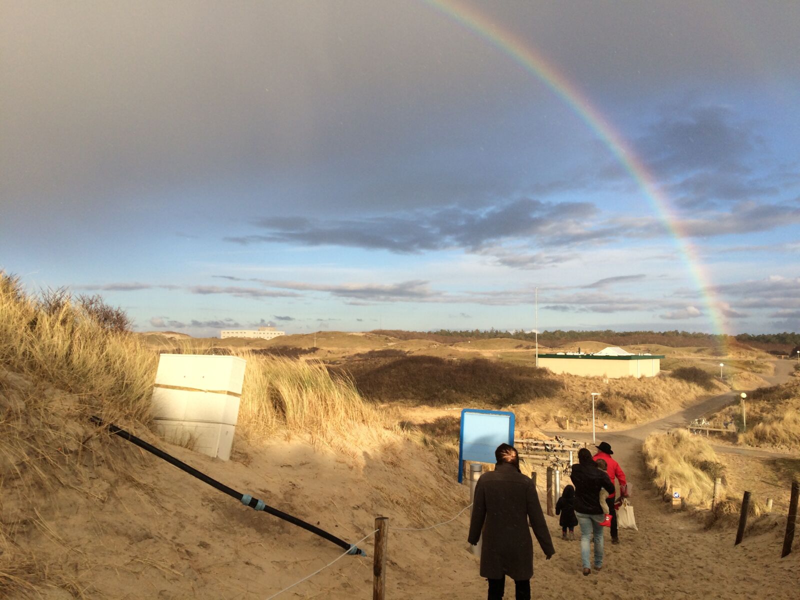 iPhone 5s back camera 4.15mm f/2.2 sample photo. Rainbow, beach, seaside photography