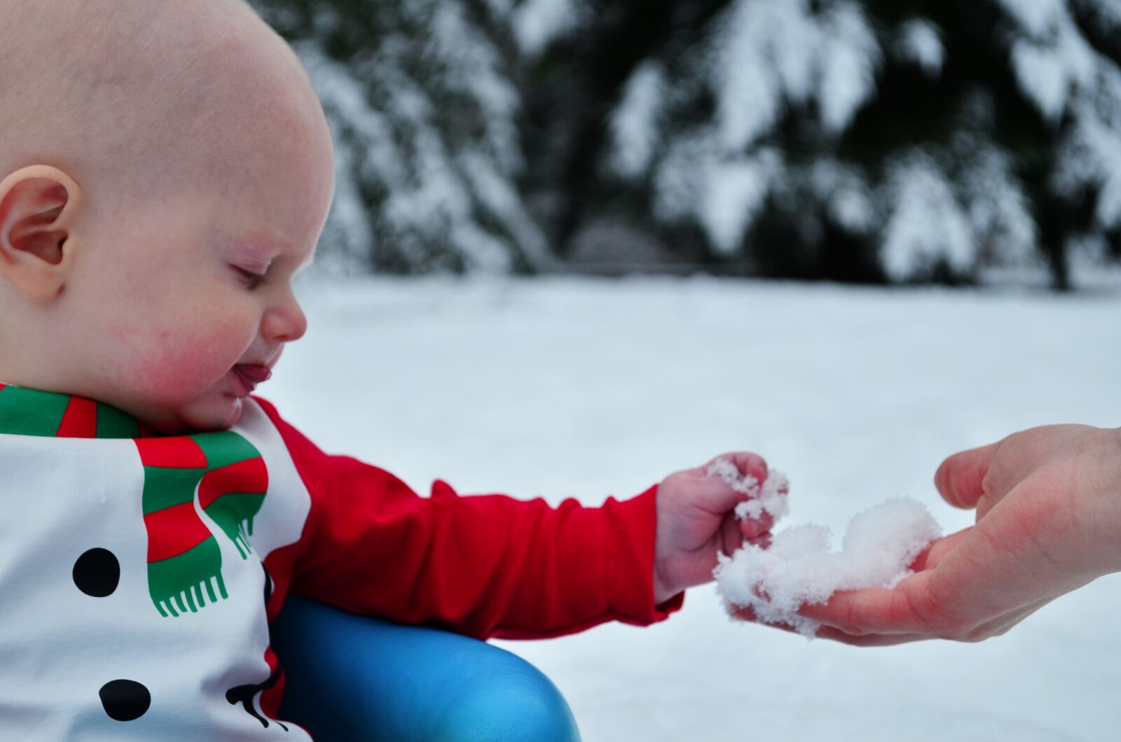 Nikon D5100 sample photo. Snow, child, mother photography