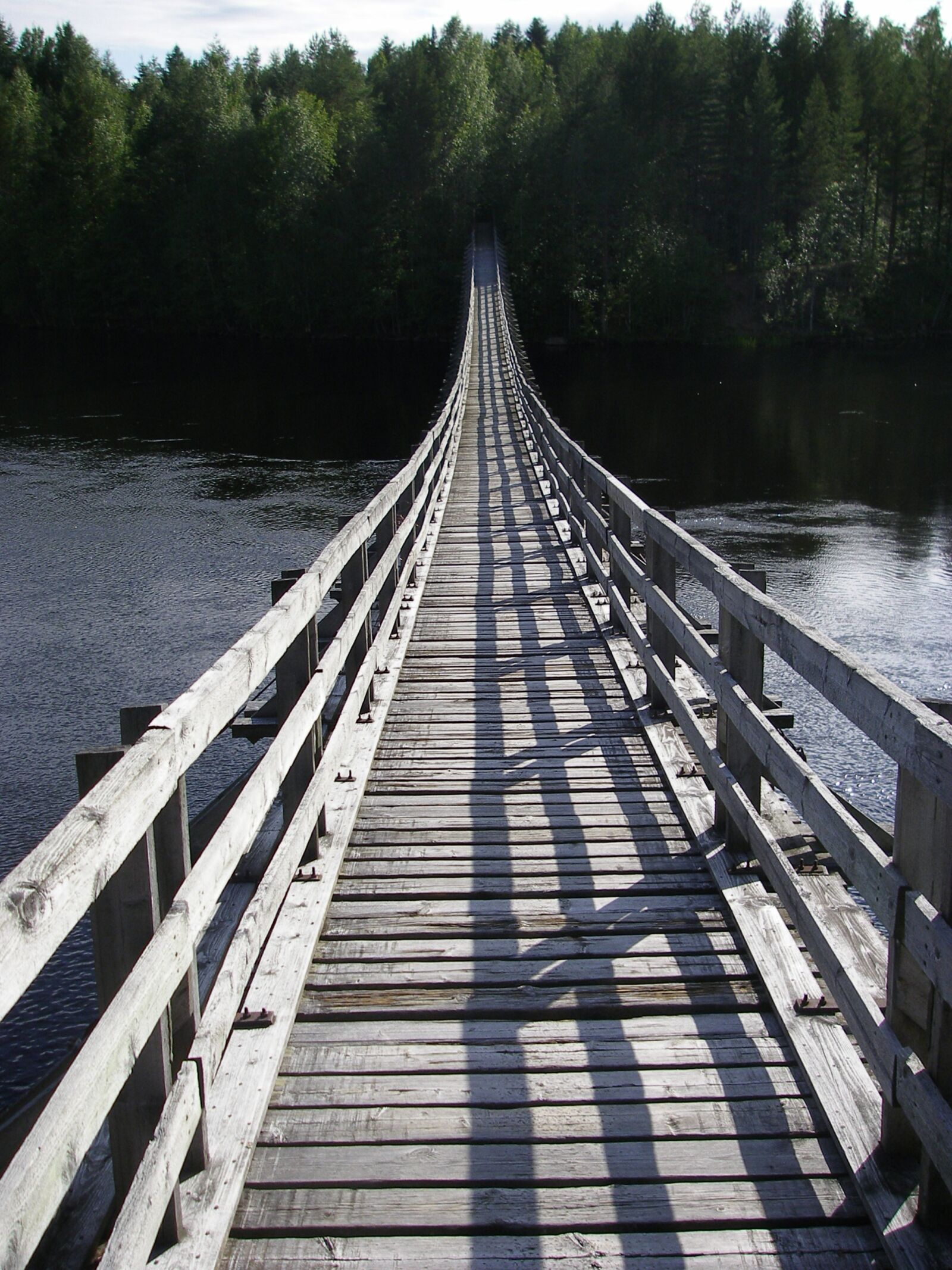 Olympus SP700 sample photo. Suspension bridge, bridge, water photography