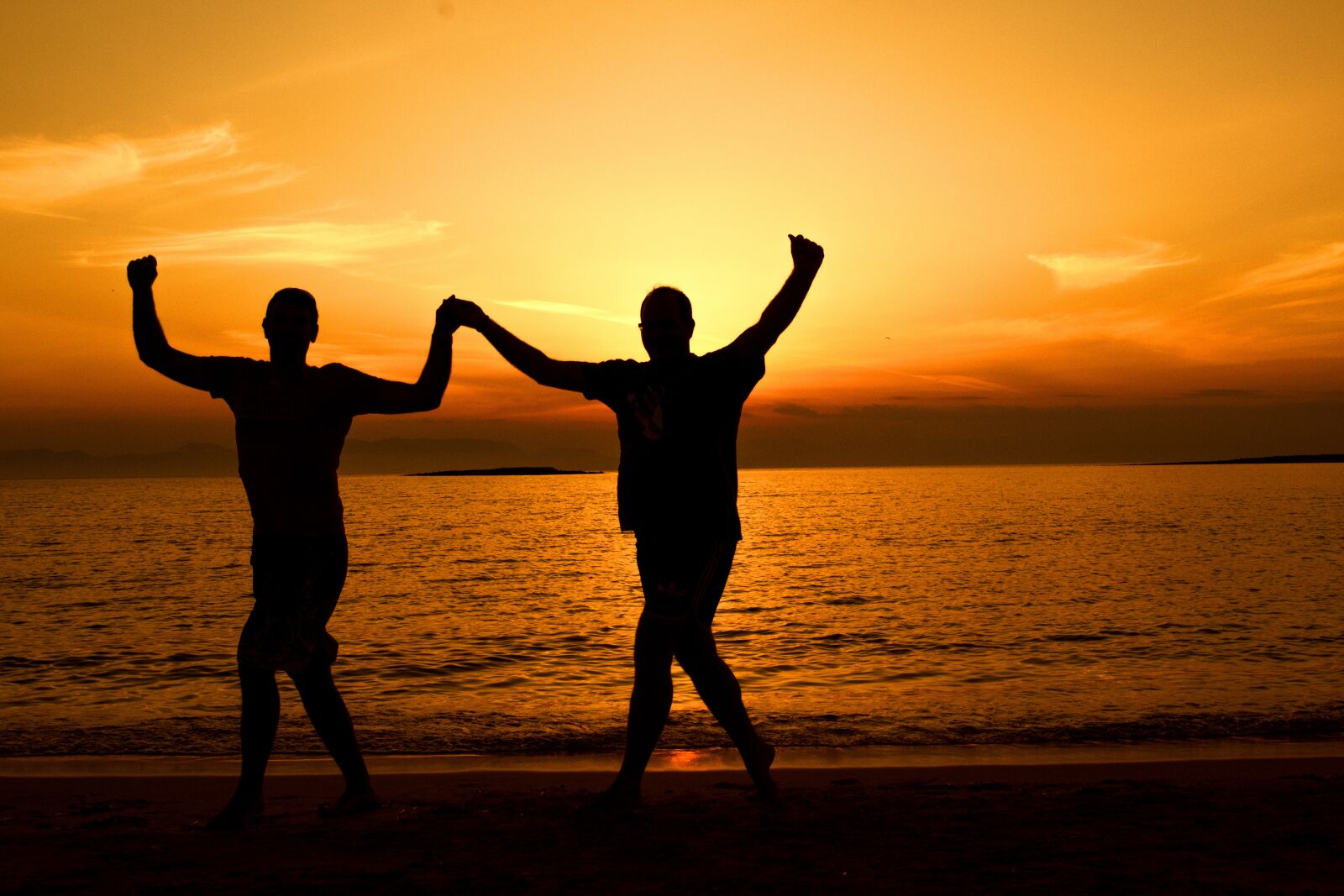 Nikon D3100 sample photo. Greek dancing at sunset photography