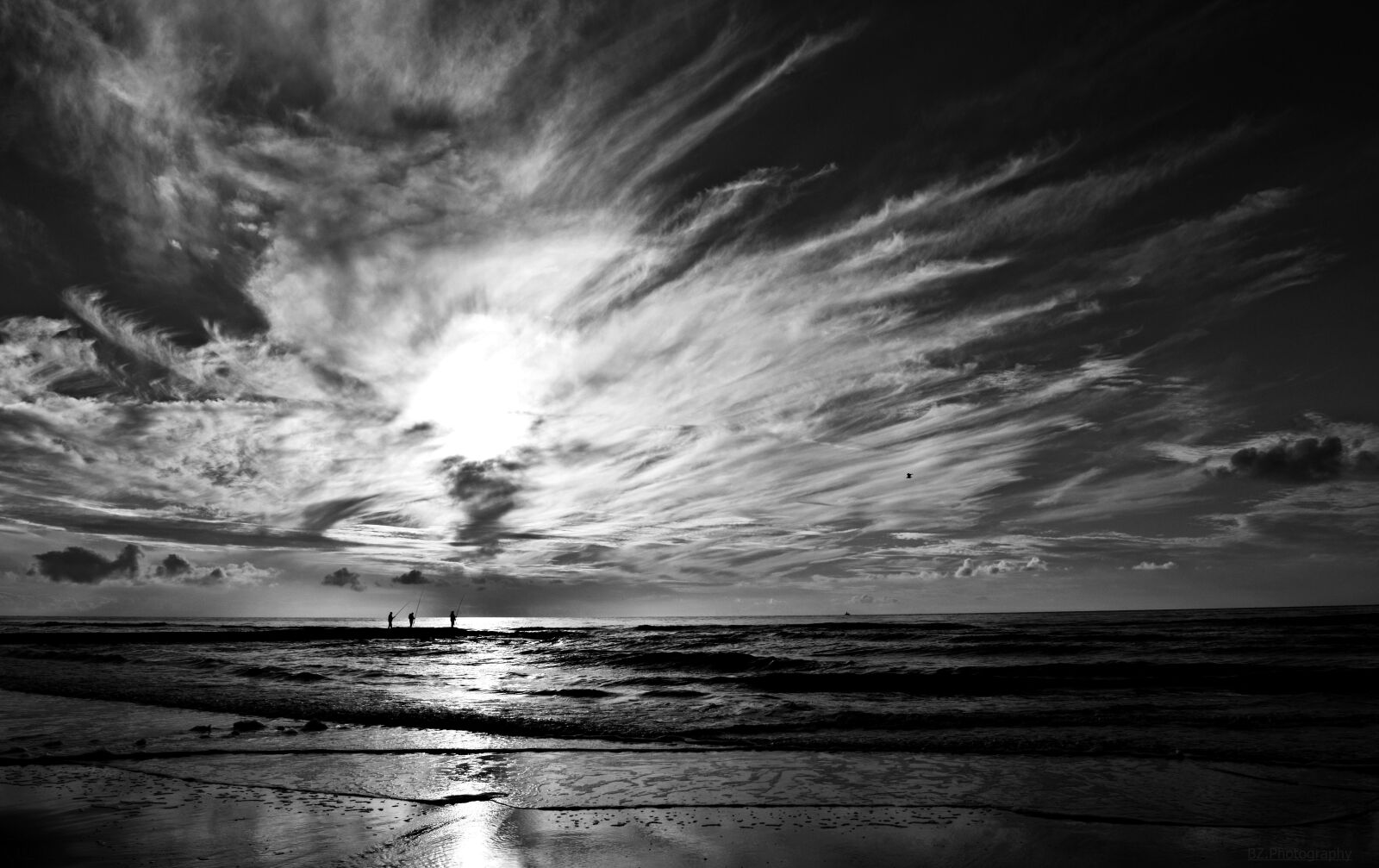 Nikon D3300 sample photo. Sea, black, white photography