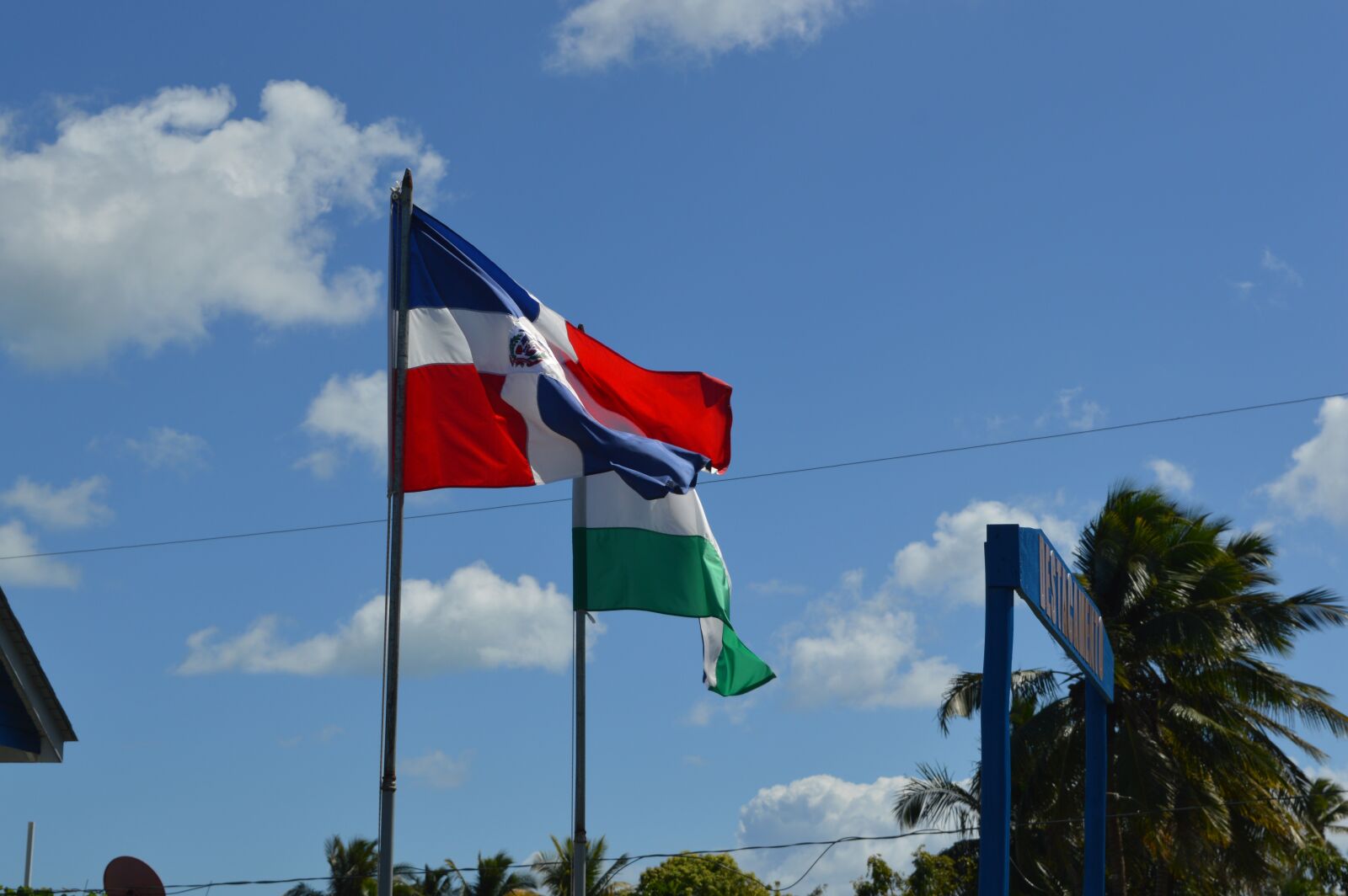Nikon D3200 sample photo. Dominika, flag, national photography