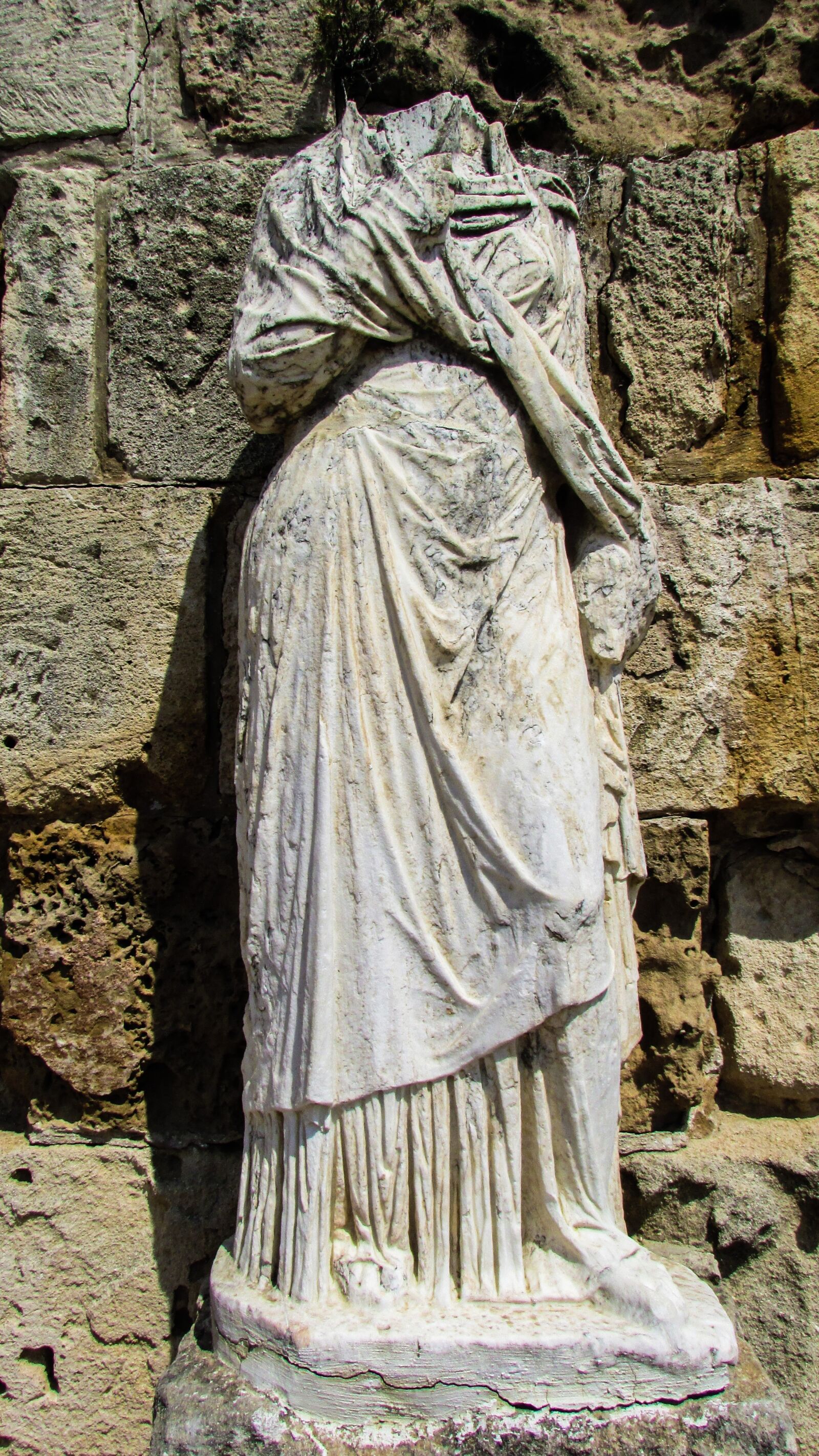 Canon PowerShot SX400 IS sample photo. Cyprus, salamis, statue photography