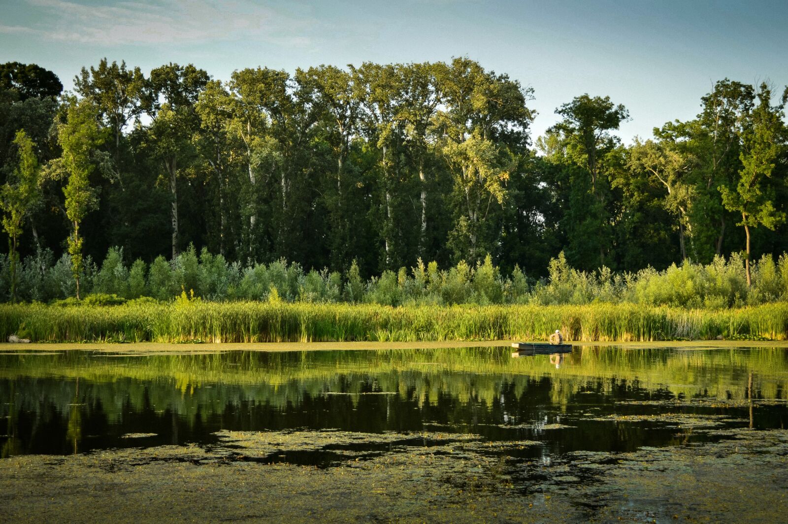 Nikon D3200 sample photo. Fisherman, boat, summer photography