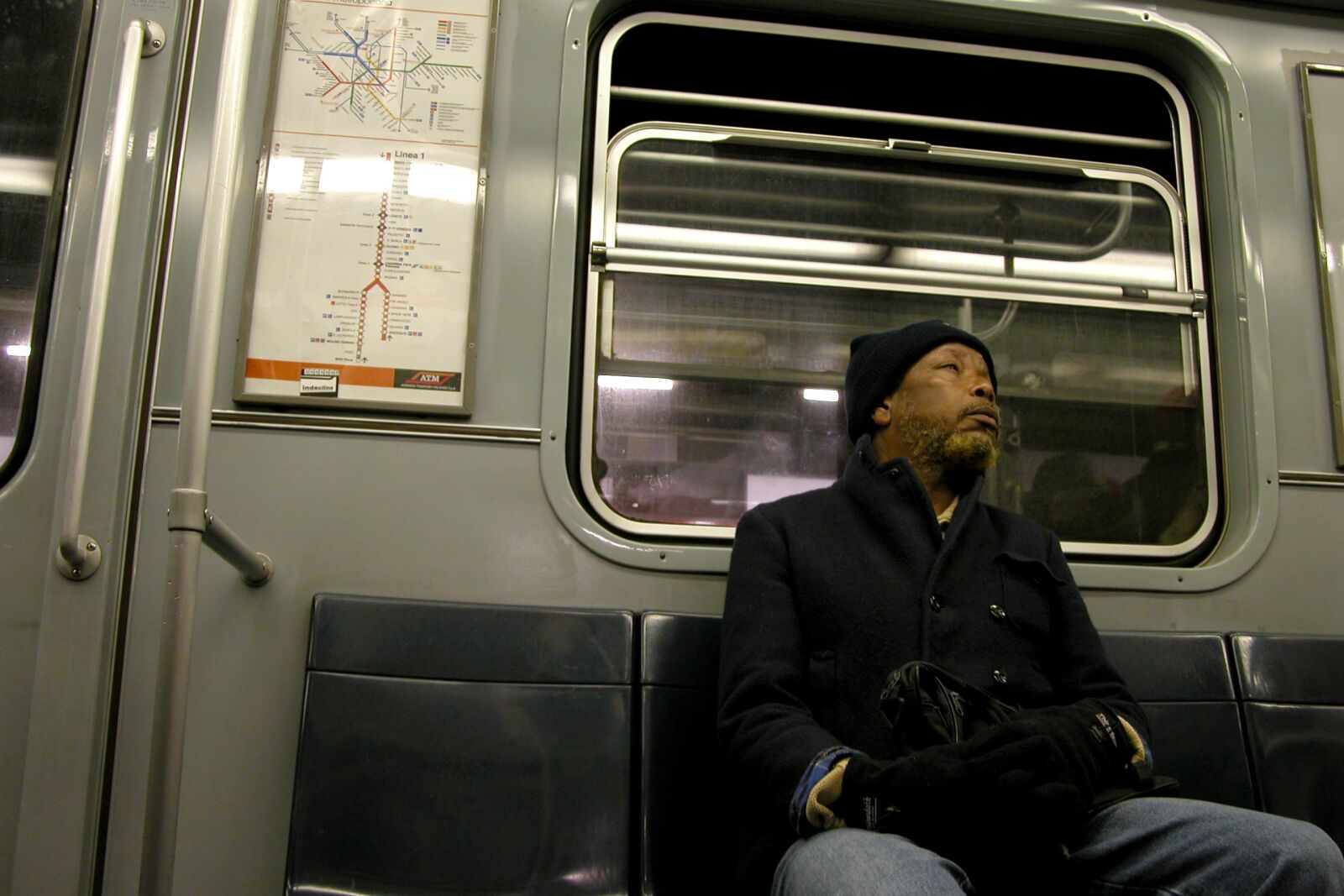 Nikon E5700 sample photo. Metro, milan, man photography