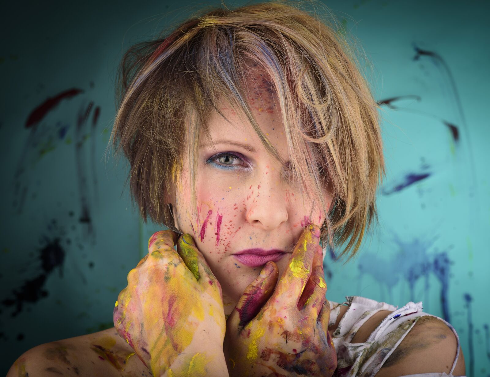 Nikon D750 sample photo. Woman, colorful, the eyes photography