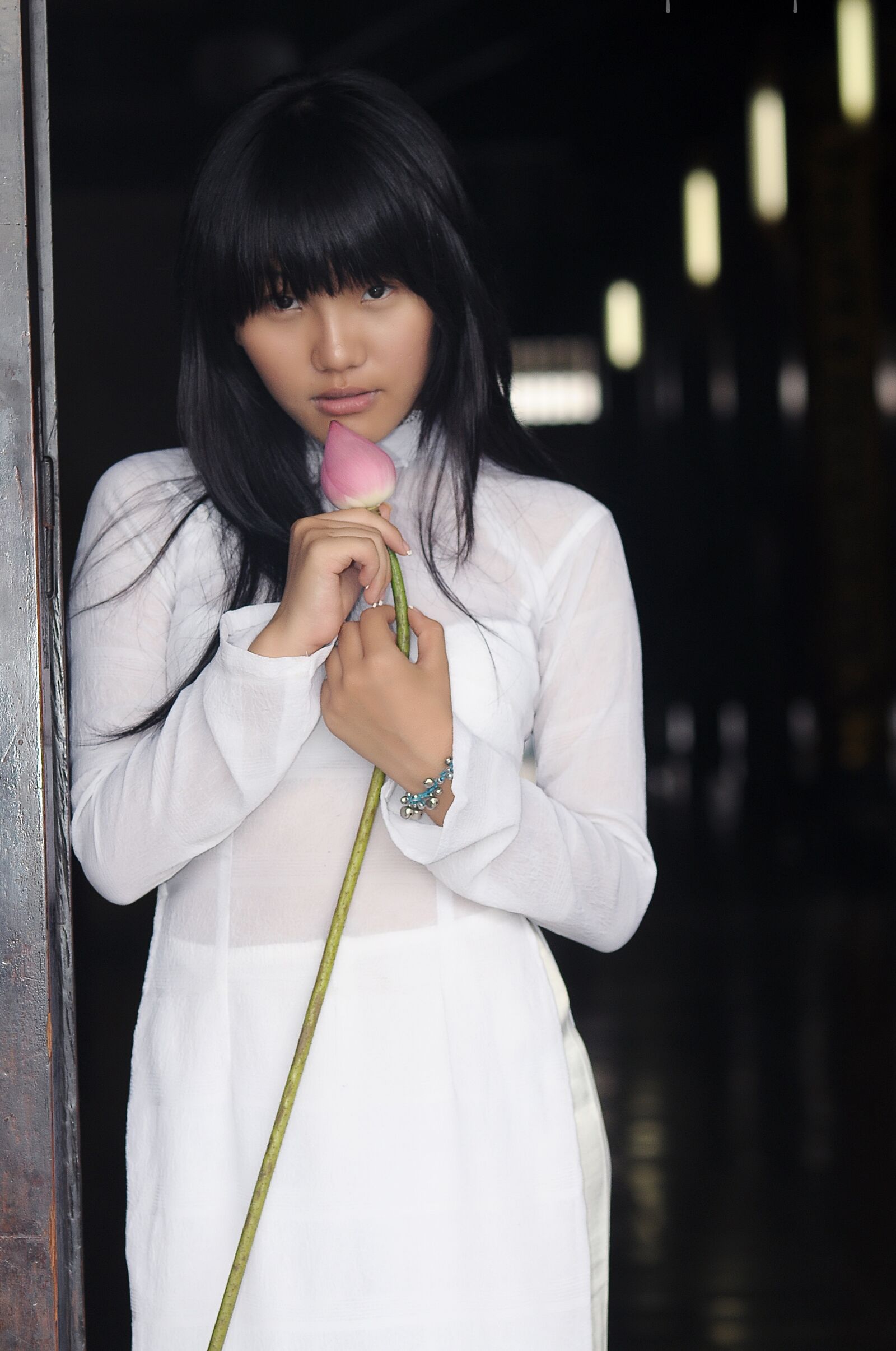 Nikon D90 sample photo. Girl, vietnam, dress photography