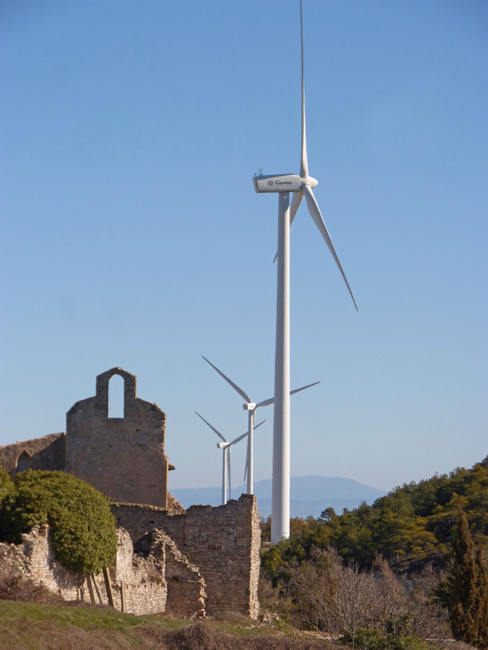 Panasonic DMC-FZ62 sample photo. Wind turbines, wind energy photography