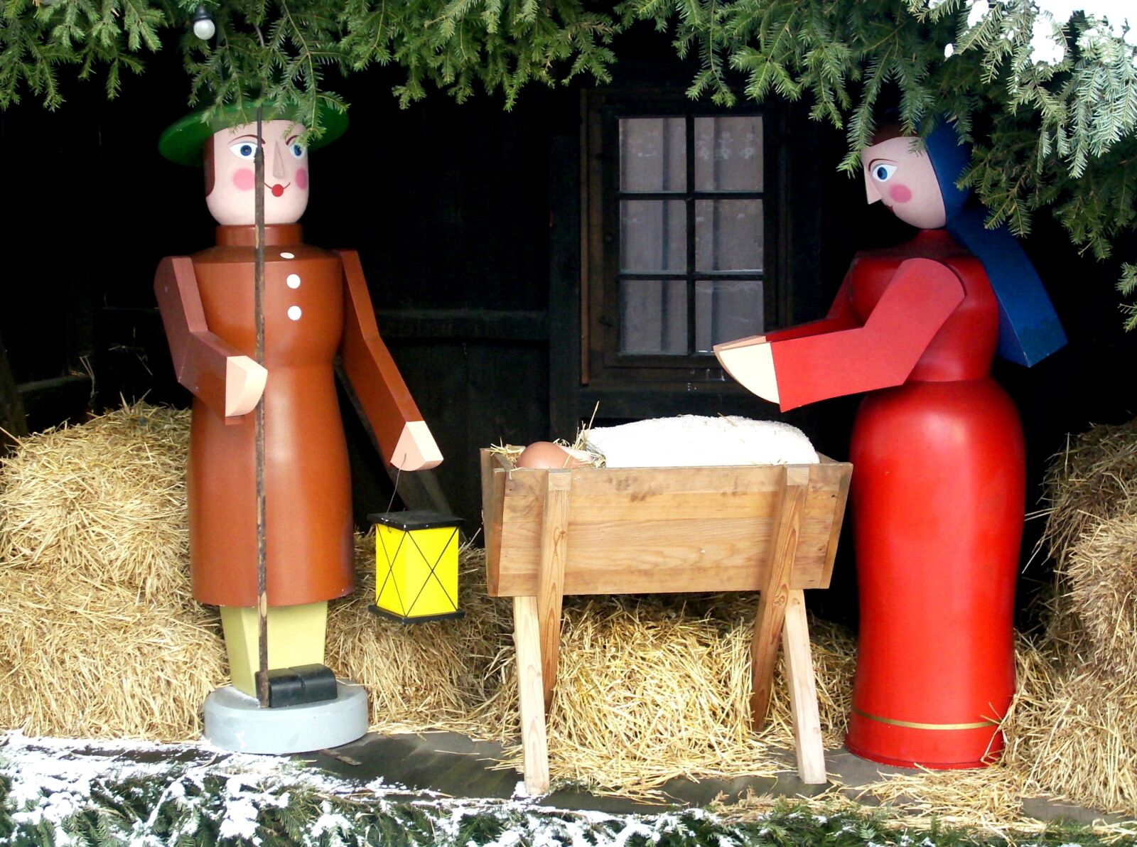 Digital Camera DigitalCAM sample photo. Nativity scene, crib, stall photography
