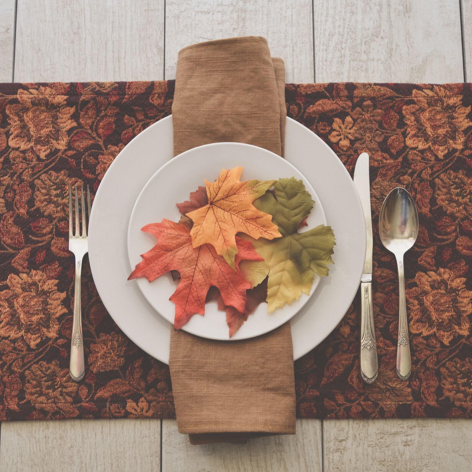 Nikon D5100 sample photo. Fall table, table setting photography
