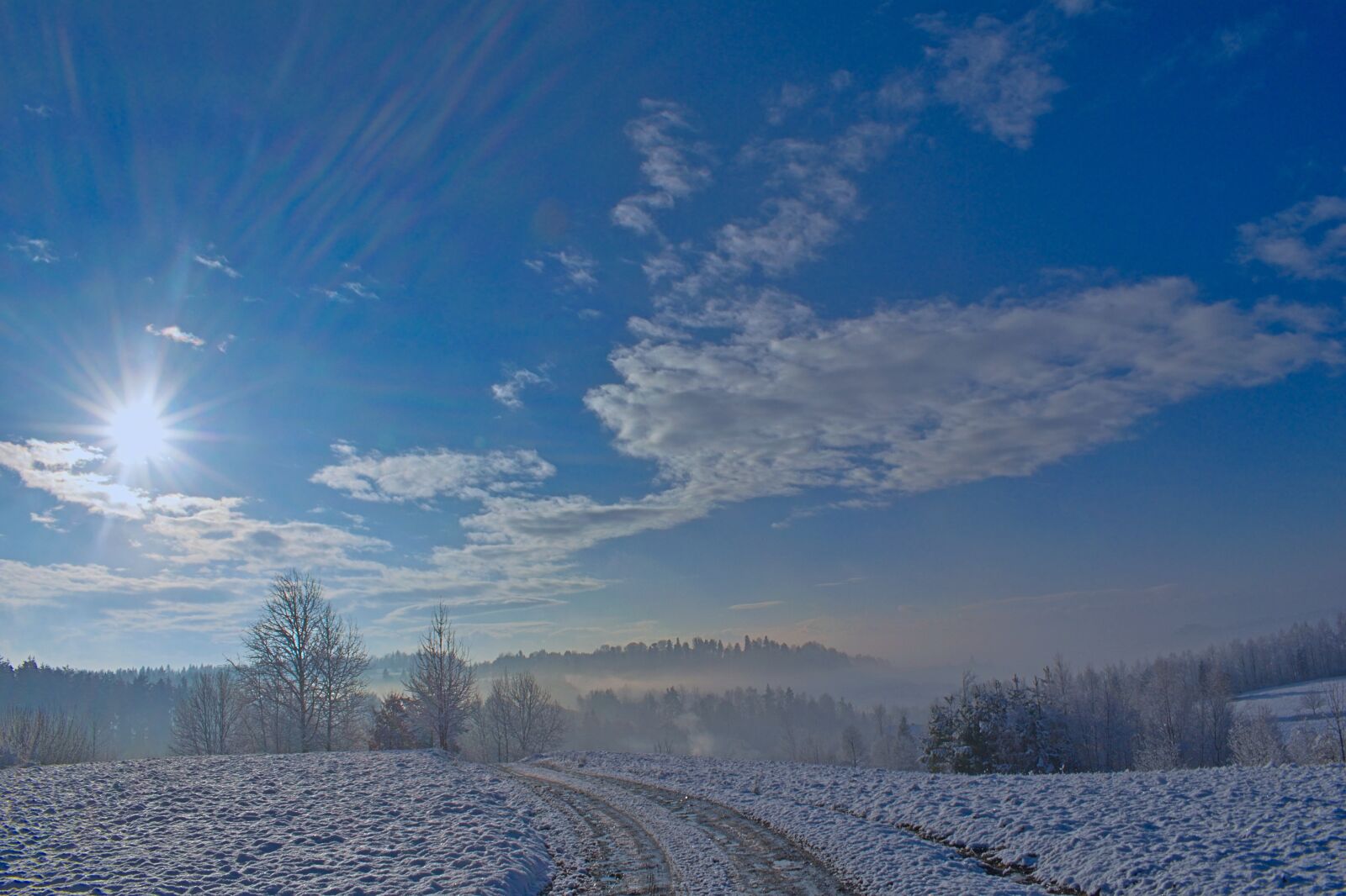 Nikon D3300 sample photo. Winter, landscape, the sun photography