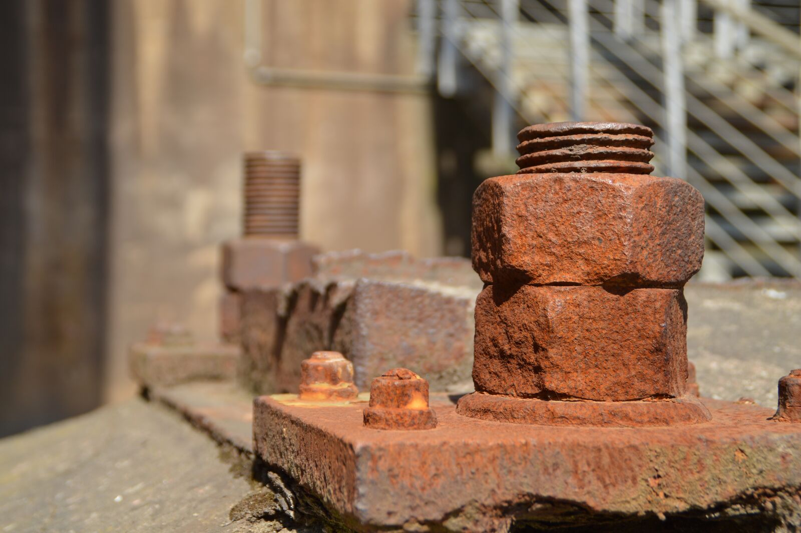 Nikon D3200 sample photo. Rust, iron, screw photography