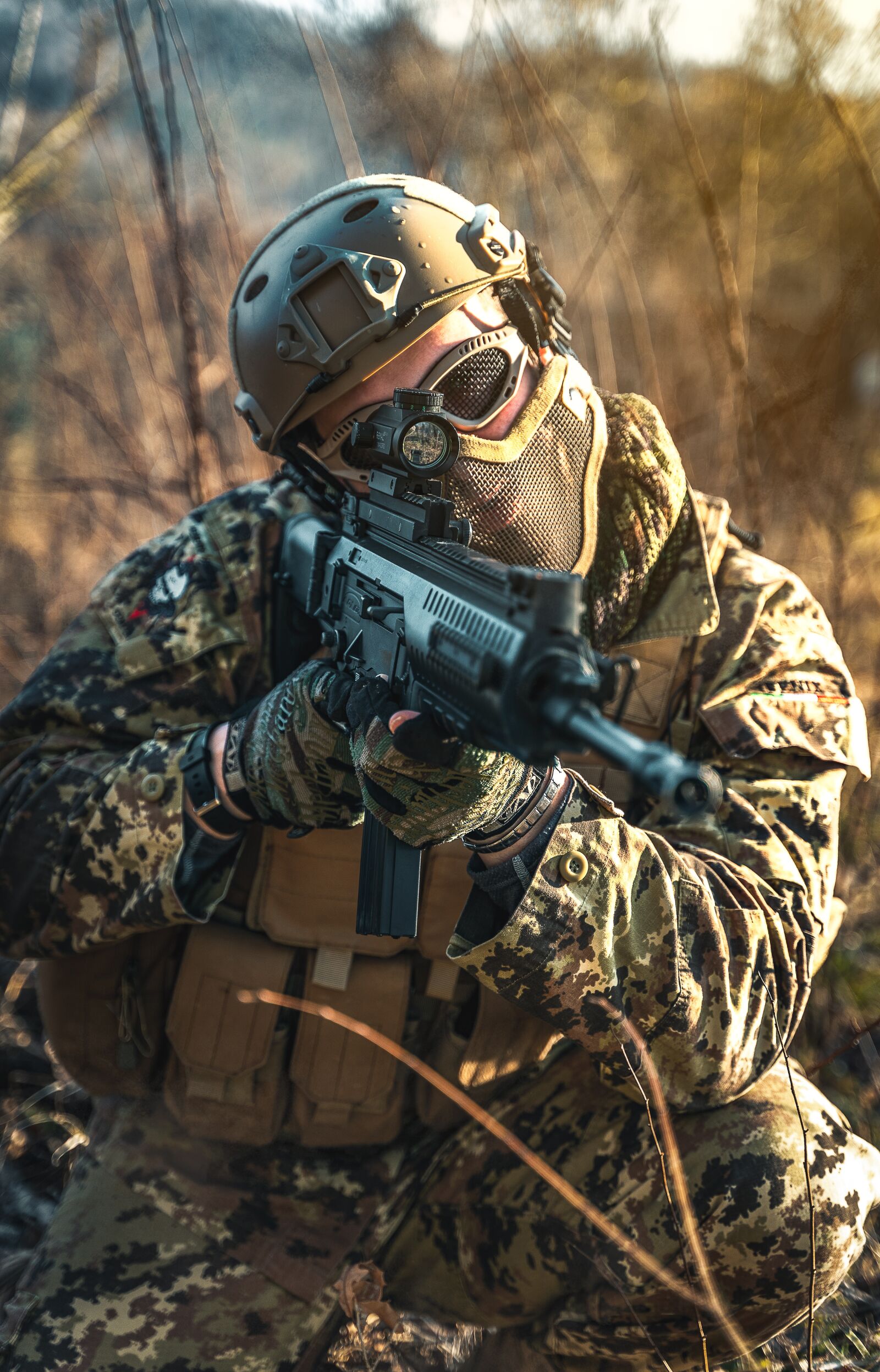 Sony a7 III sample photo. Portrait, sniper, soldier photography